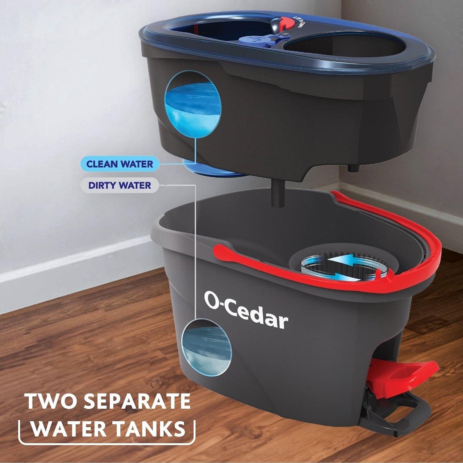 Sistema de limpieza O-Cedar EasyWring RinseClean con fregona y PACS