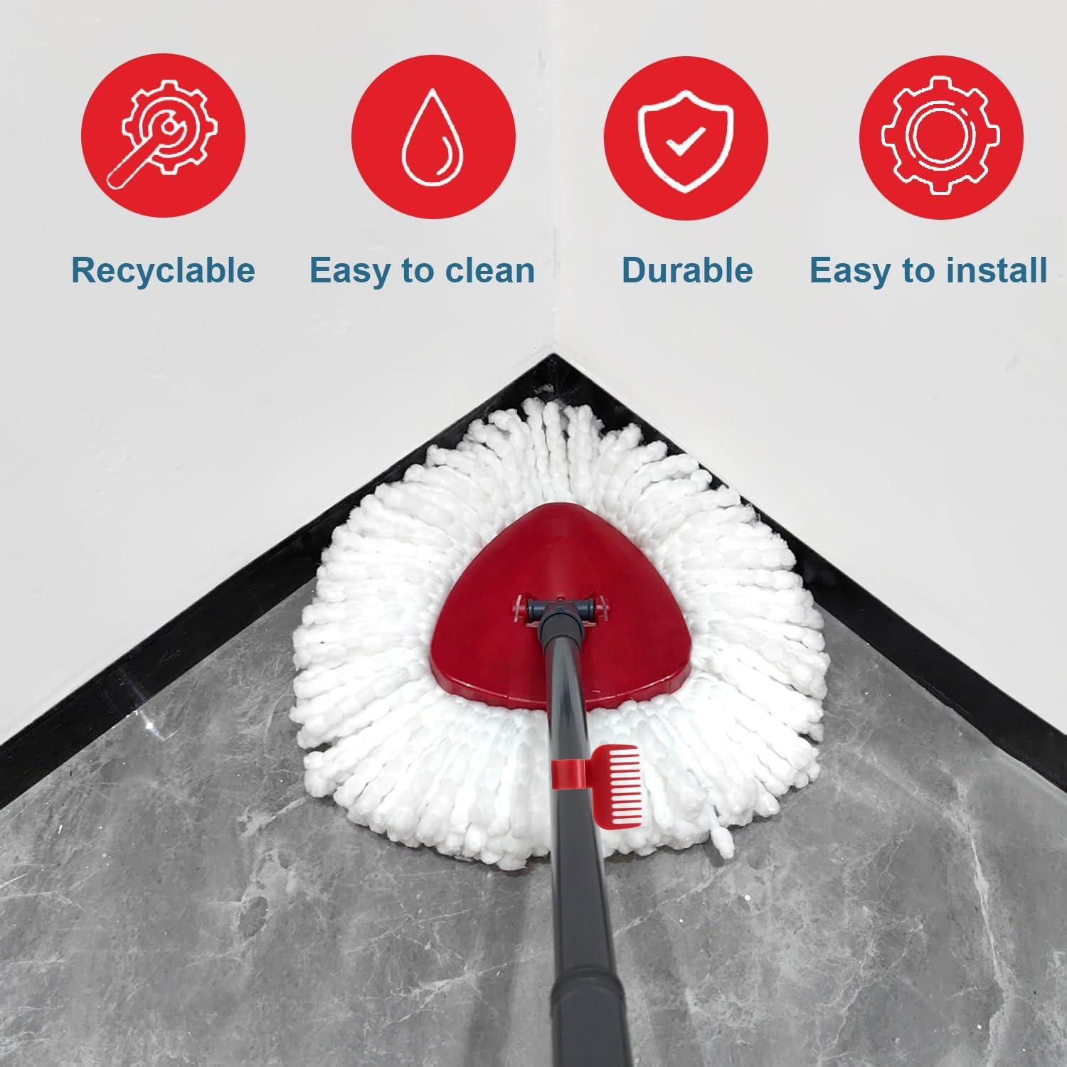 Paquete de 4 cabezales de microfibra para mopa O Cedar EasyWring