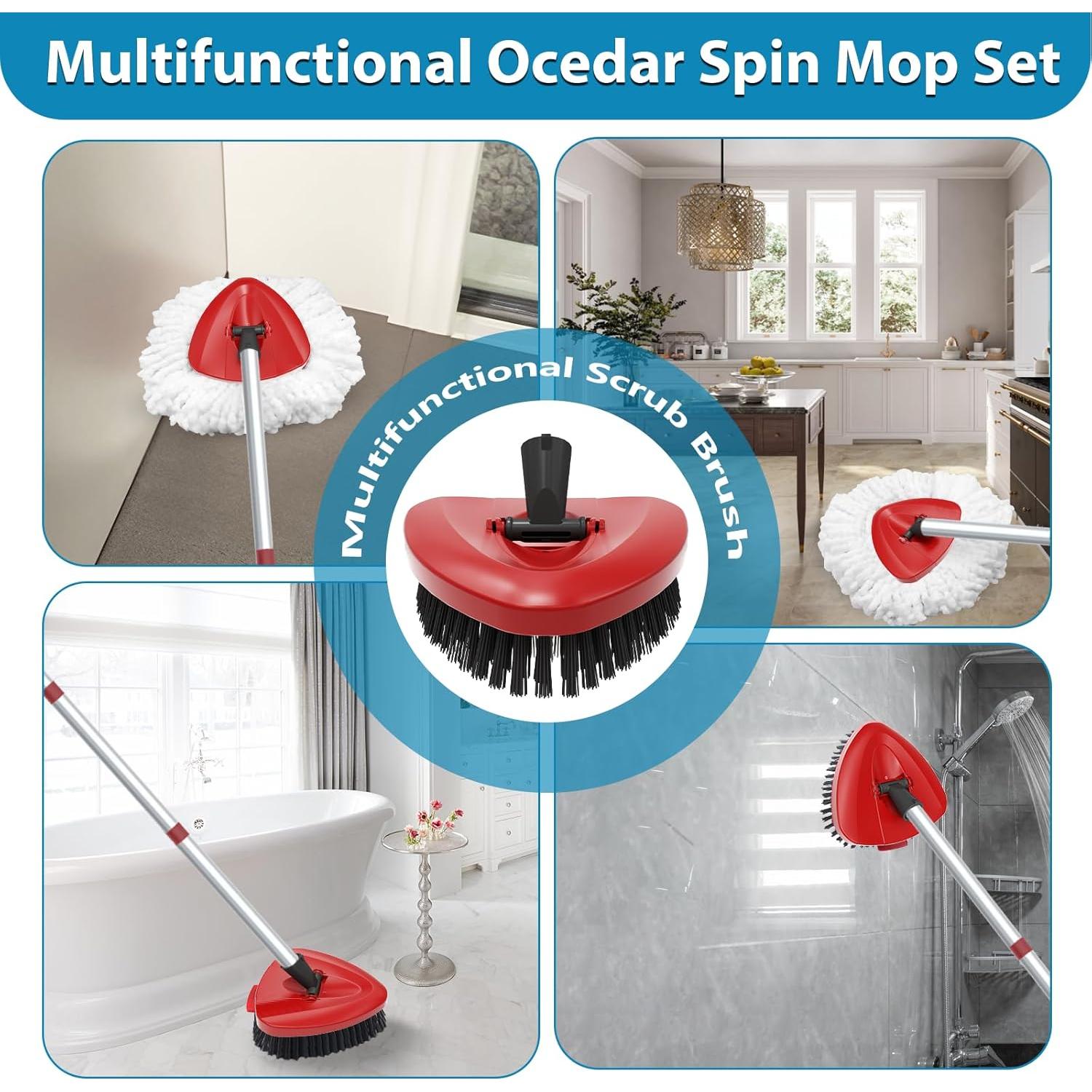 Paquete de 4 cabezales de microfibra para mopa O Cedar EasyWring