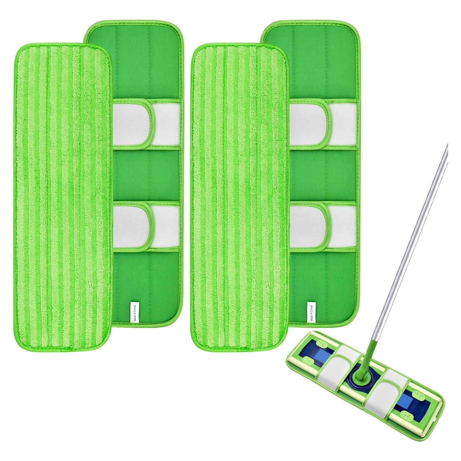 Paquete de 4 almohadillas de microfibra Swiffer XL reutilizables