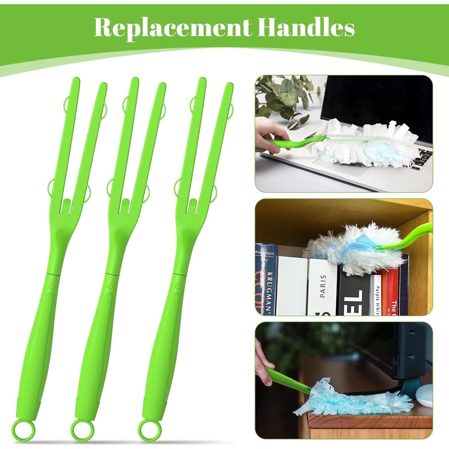 Paquete de 5 Mangos de Repuesto LYASILGC para Plumero Verde