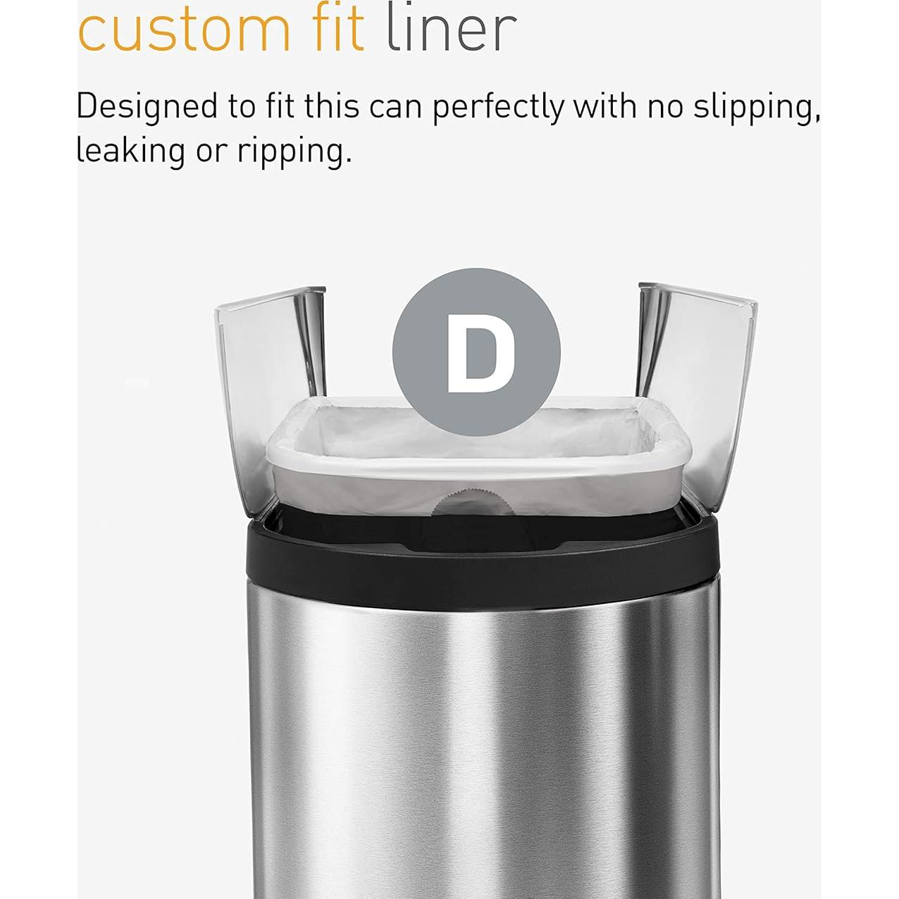 Forros de Bote Simplehuman CW0163 20L - Paquete de 20 Blancos