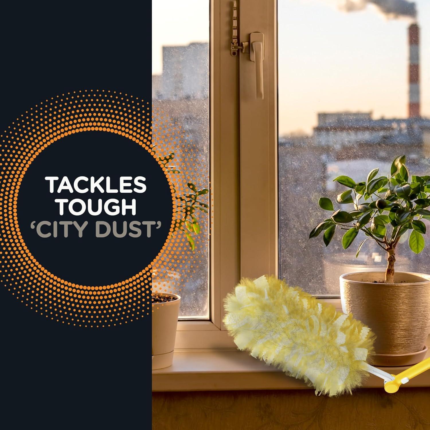 Kit de Limpieza Swiffer 360 Dusters con Mango Extensible - 4 Piezas