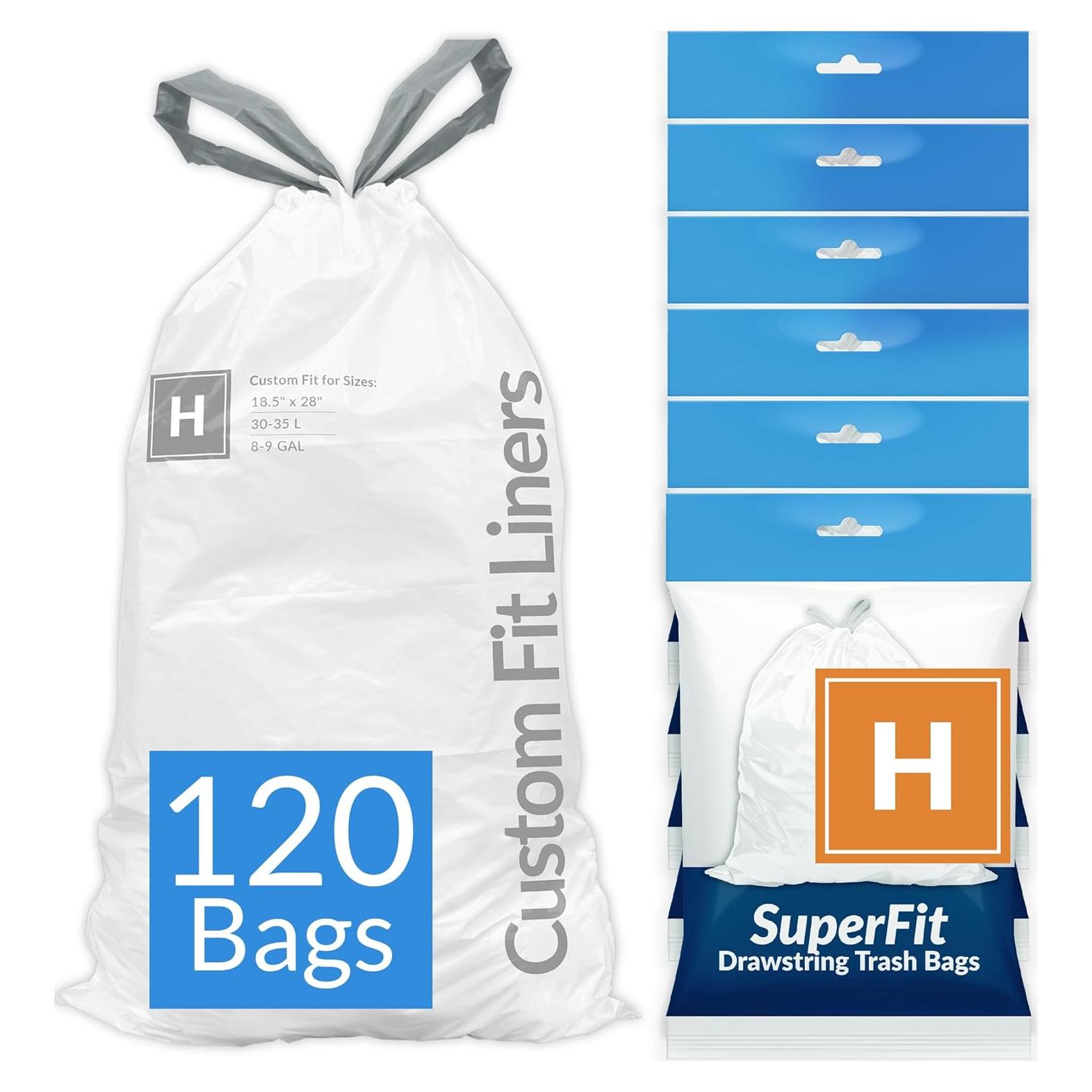 Bolsas de Basura Reli. SuperFit Cód. H 120 Unidades 34L