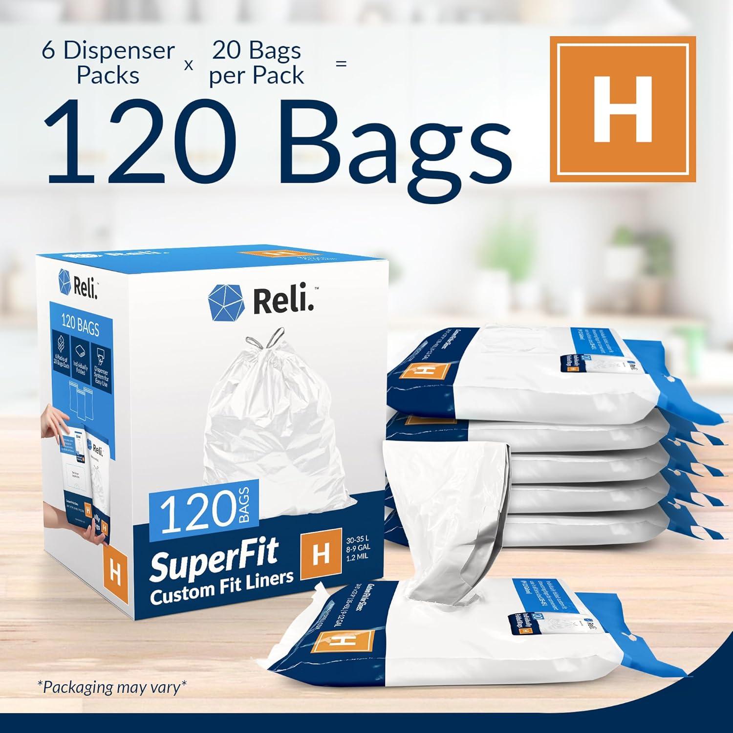 Bolsas de Basura Reli. SuperFit Cód. H 120 Unidades 34L