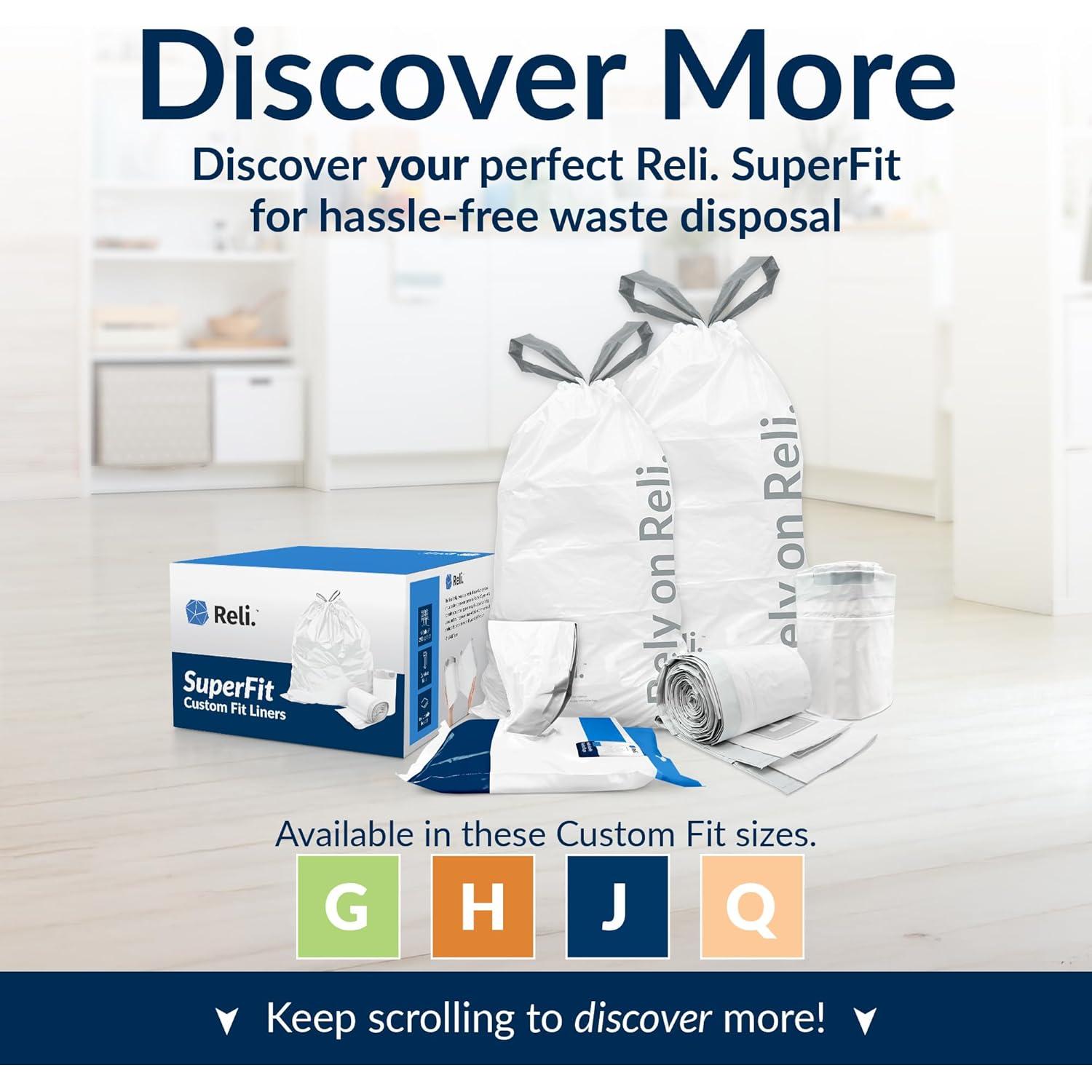 Bolsas de Basura Reli. SuperFit Código H - 60 Unidades 34.1L