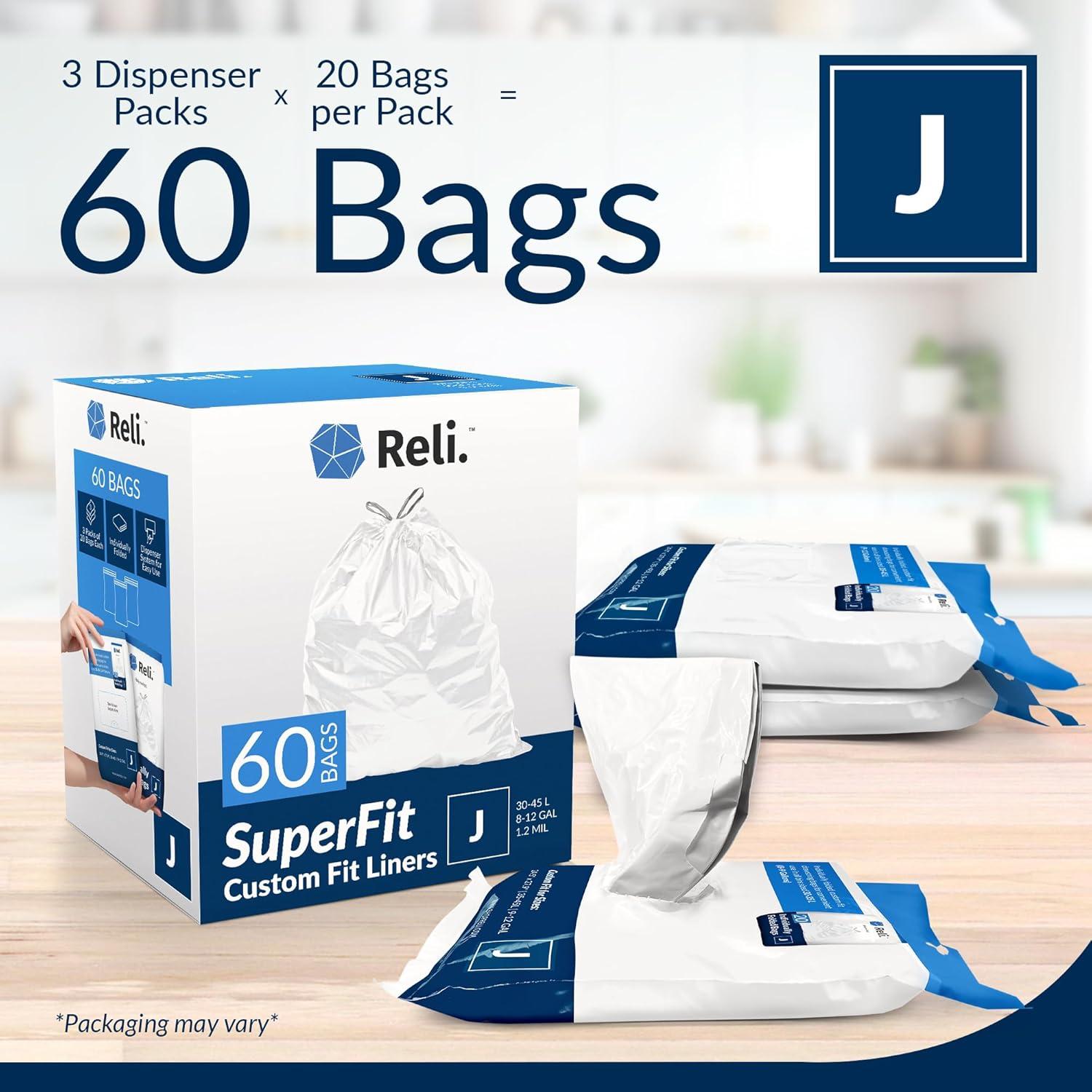 Bolsas de Basura Reli. SuperFit Código J - 60 Unidades 45L