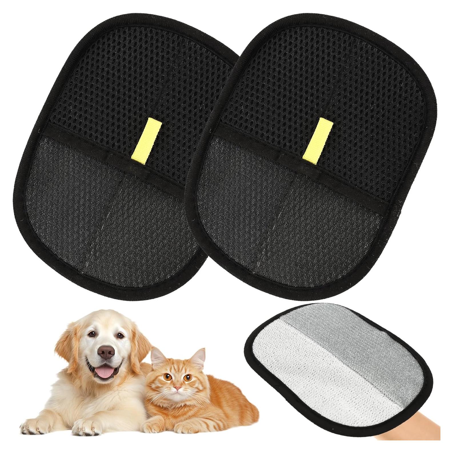 Guantes de Aseo Doble Cara Xorim para Mascotas - 2 Piezas