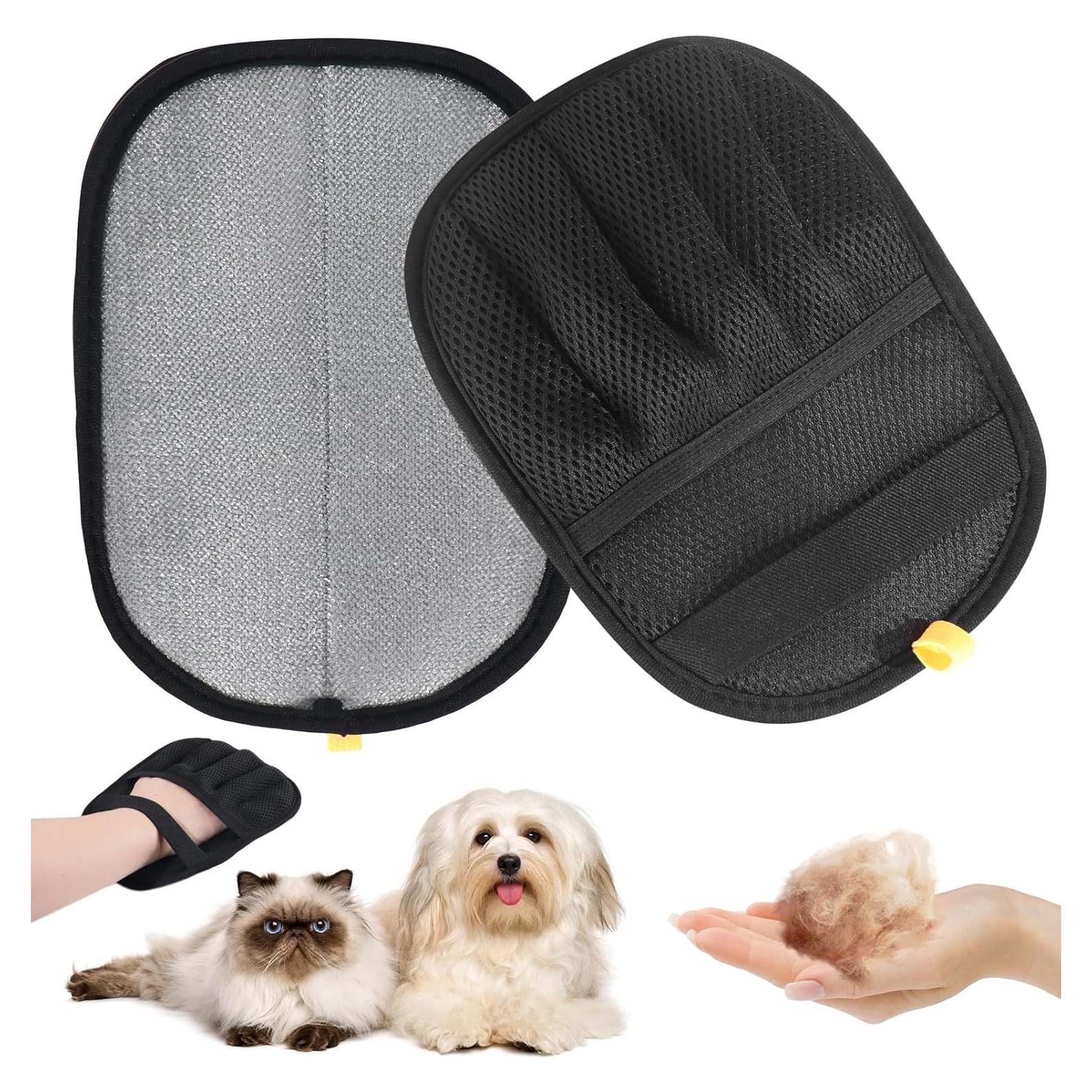 Guantes Removedores de Pelo de Mascota QWYXZZ - 2 Paquetes