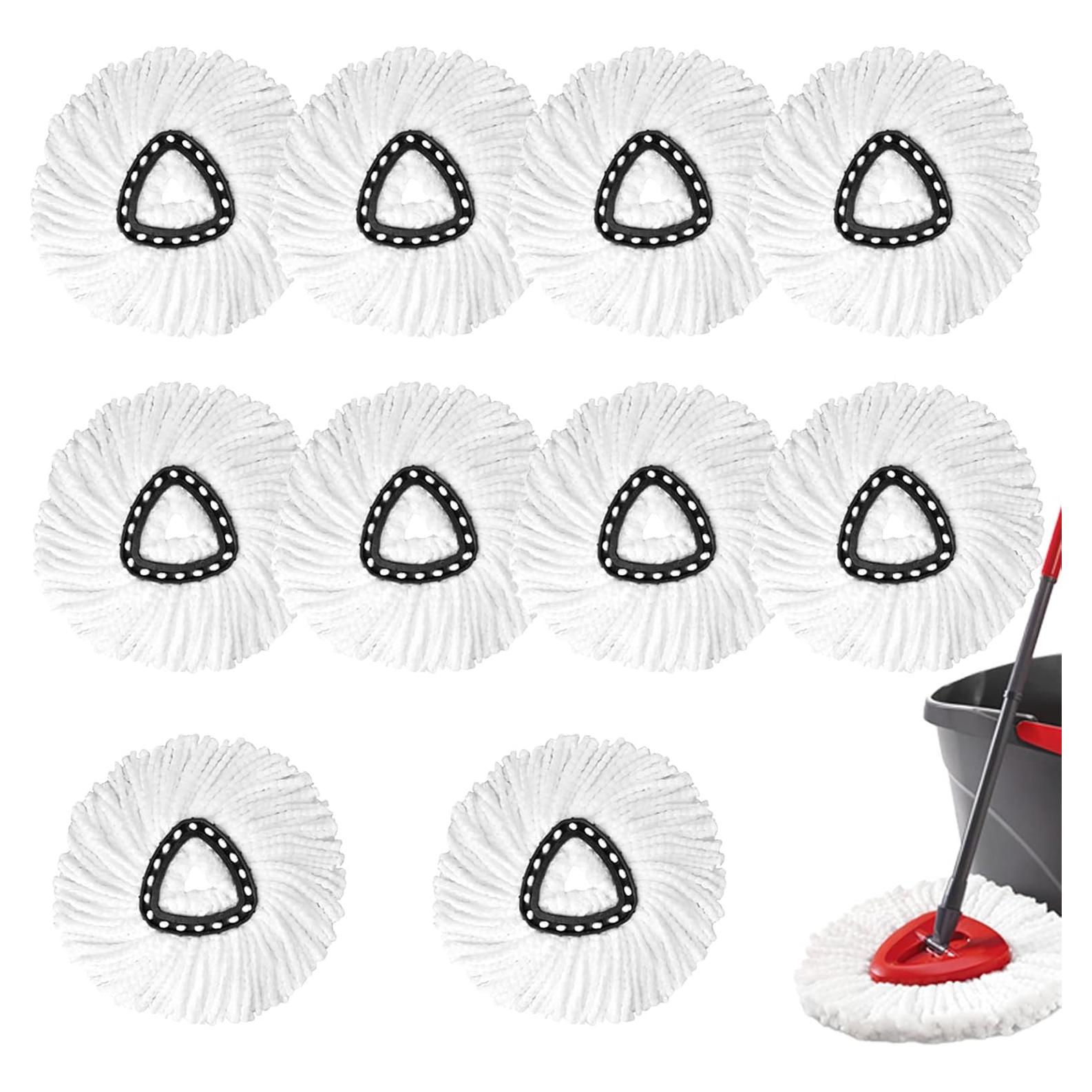 Cabezas de Repuesto para Mop de Giro 10Pack Microfibra High-PQ