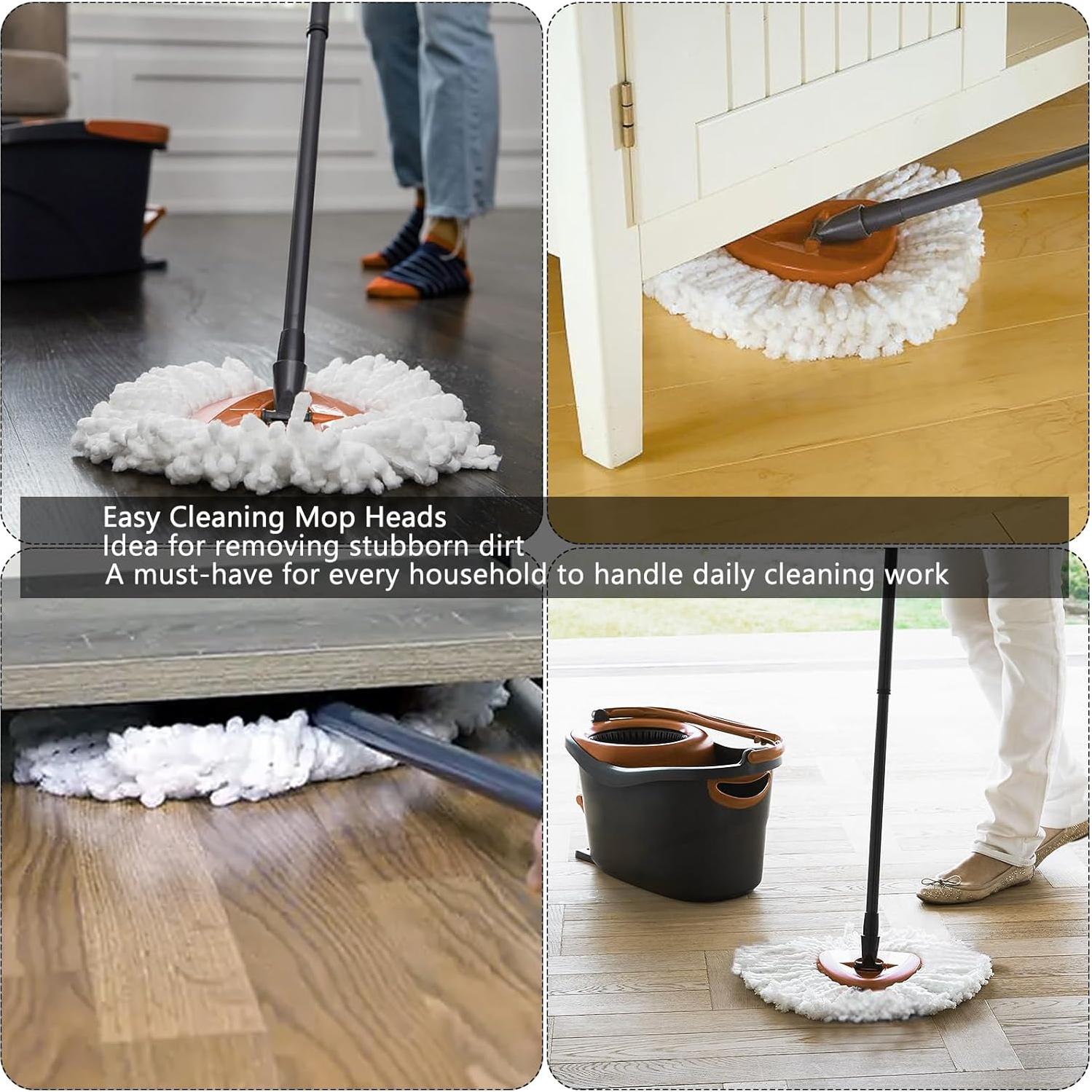 Cabezas de Repuesto para Mop de Giro 10Pack Microfibra High-PQ