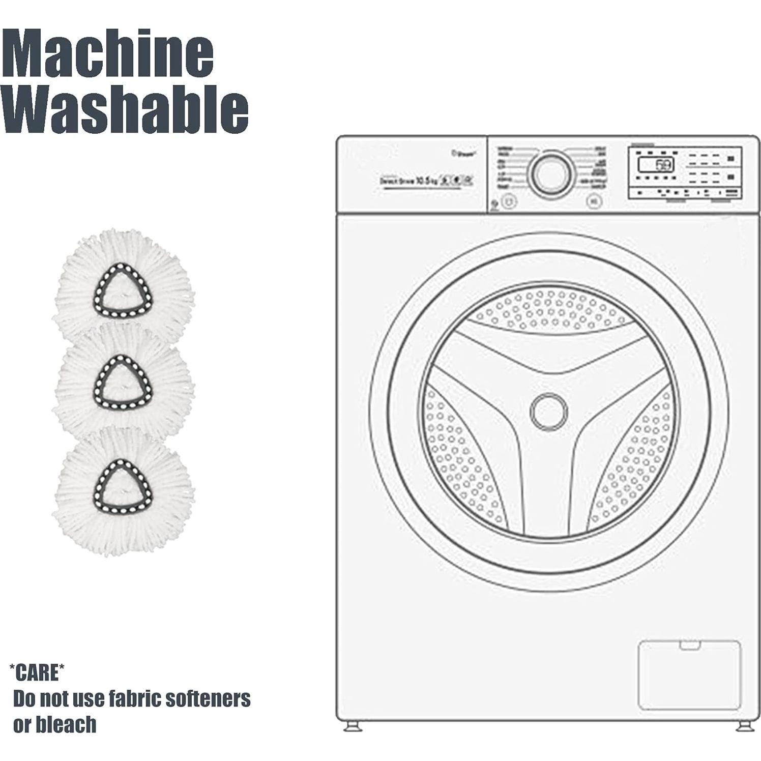 Cabezal de Repuesto para Mopa Homsis - Paquete de 3 Microfibra