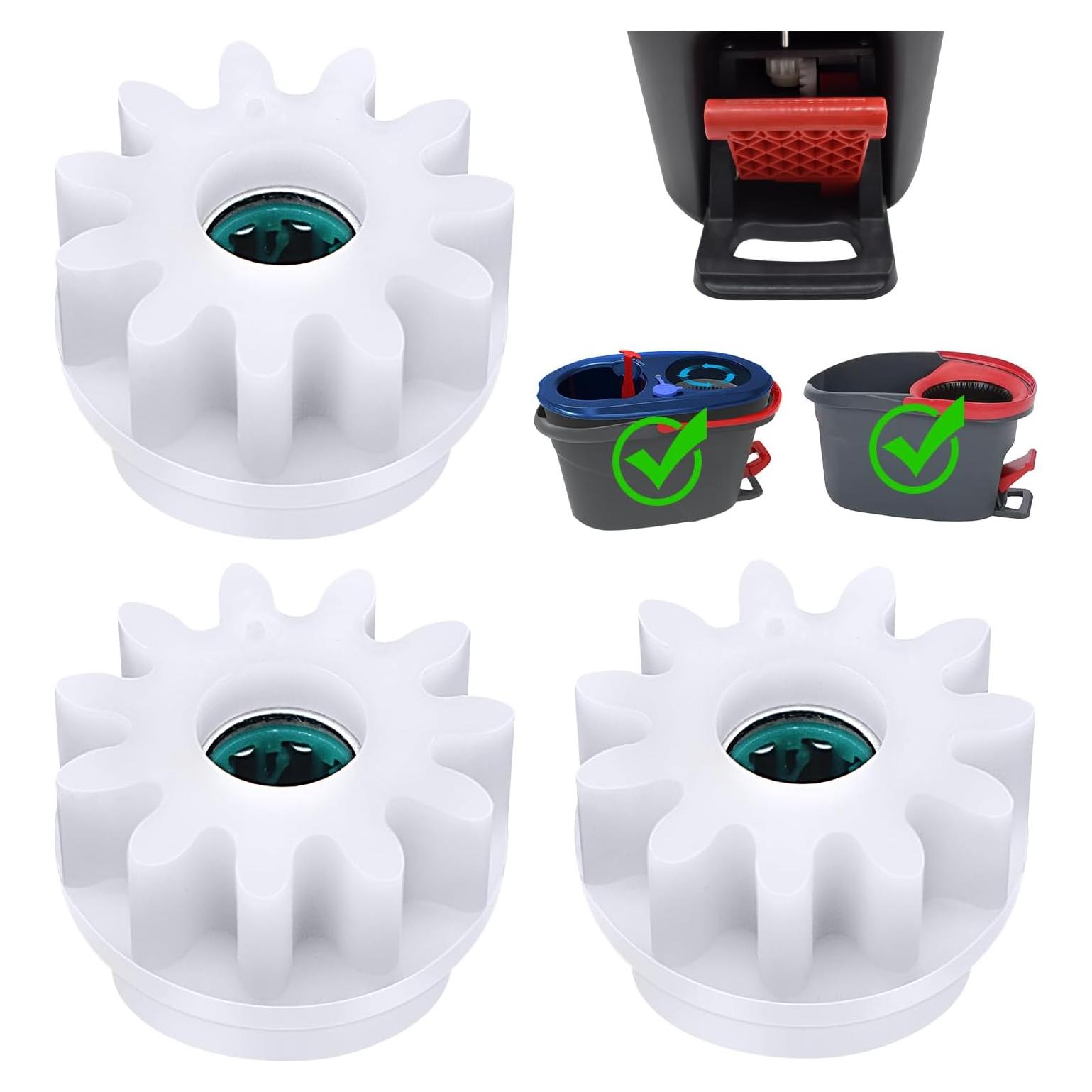 3 Piezas Engranajes de Reemplazo para Mopa Giratoria Oceda