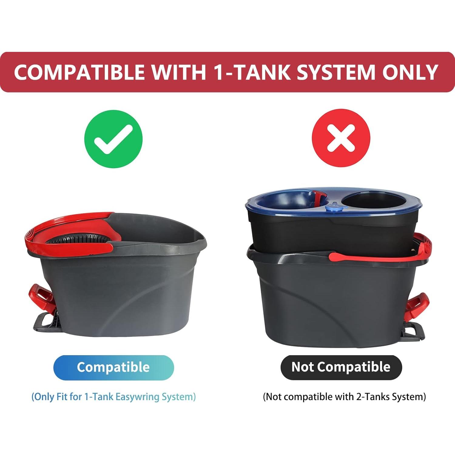 Cabezal de Repuesto para Mop de Giro Triangular Qulable - 4 Recargas Microfibra