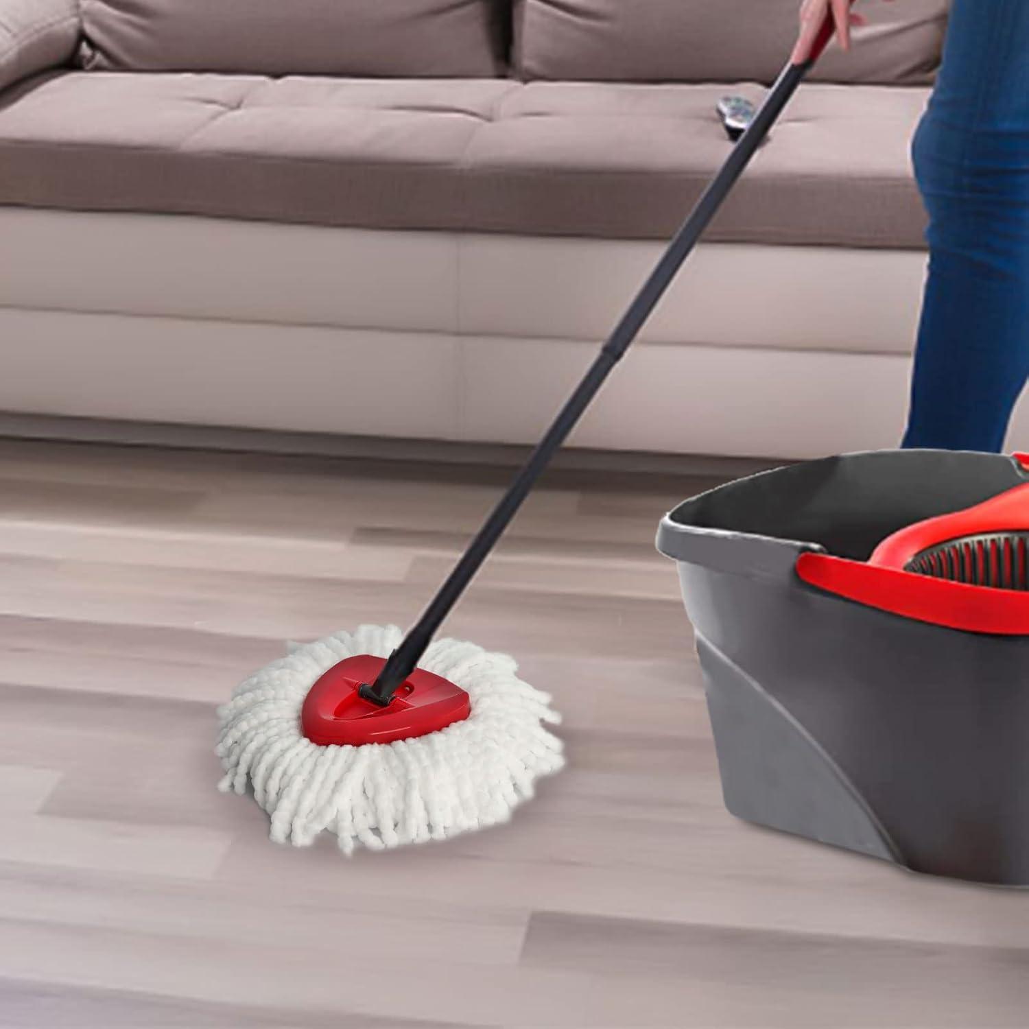 Cabezal de Repuesto para Mop de Giro Triangular Qulable - 4 Recargas Microfibra