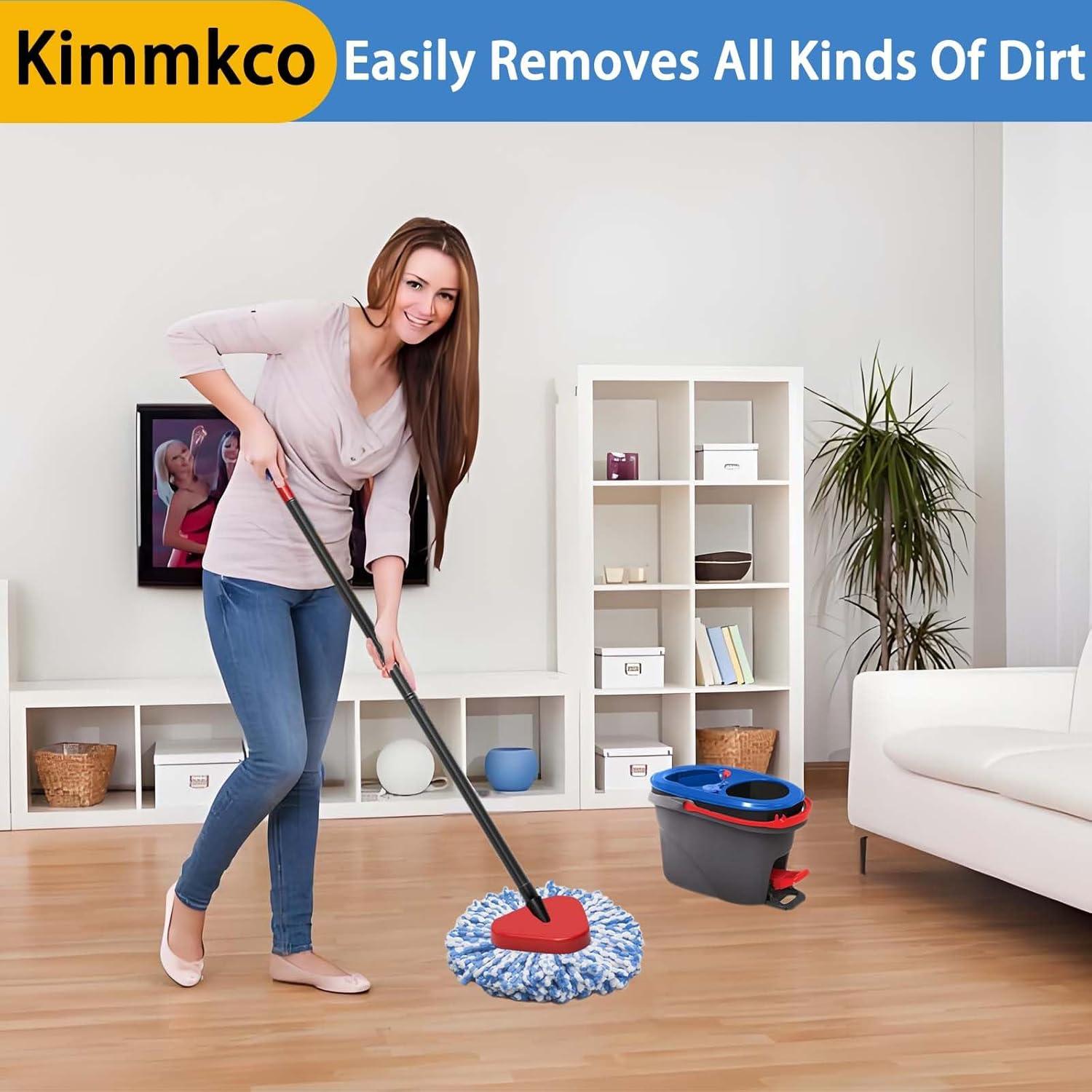 Cabeza de Mop Reemplazo Kimmkco 6 Piezas Microfibra Azul