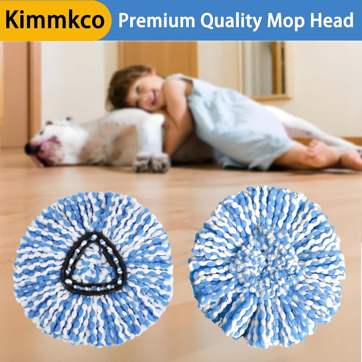 Cabeza de Mop Reemplazo Kimmkco 6 Piezas Microfibra Azul