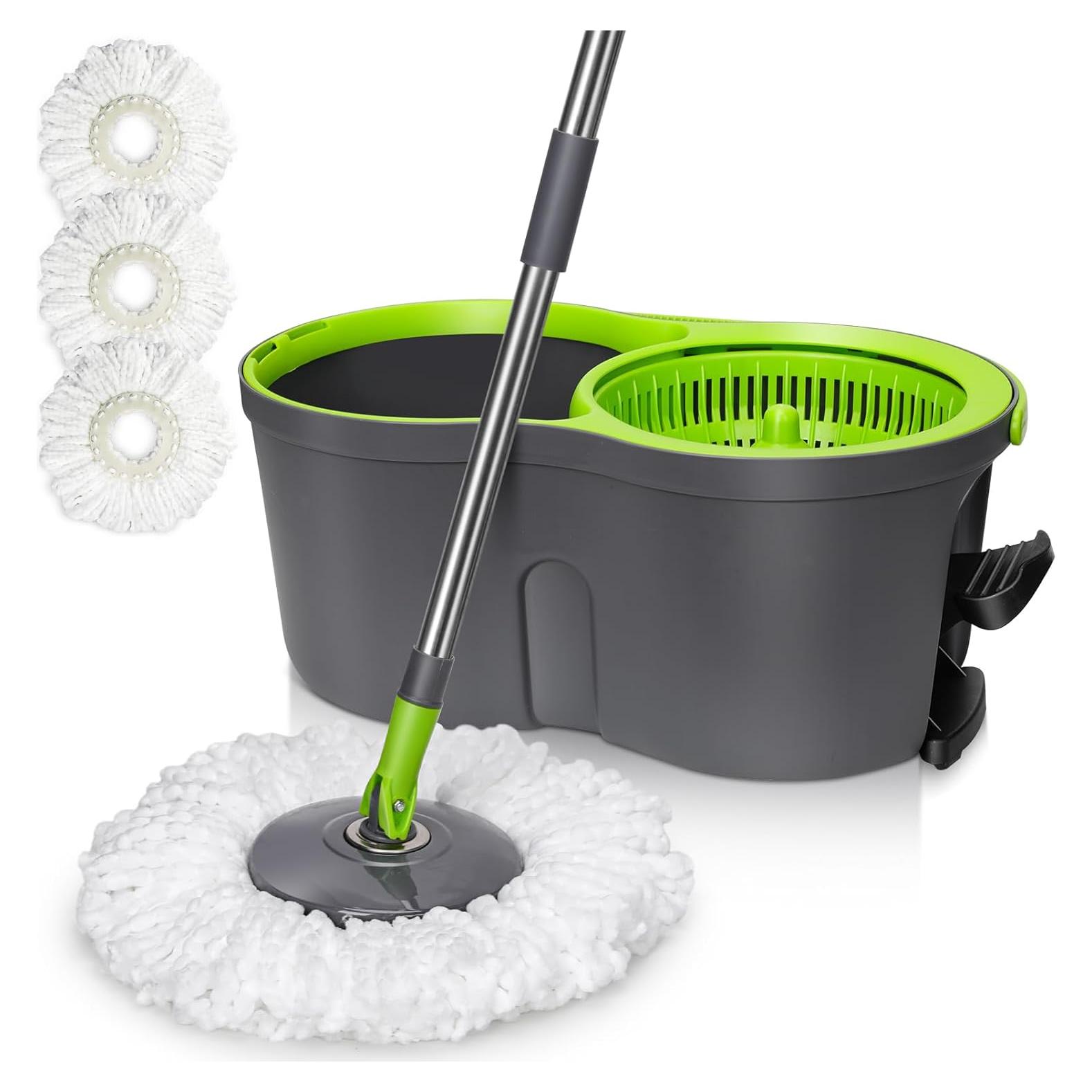 Set de Mopa Giratoria Masthome con Cubo y Escurridor 360°