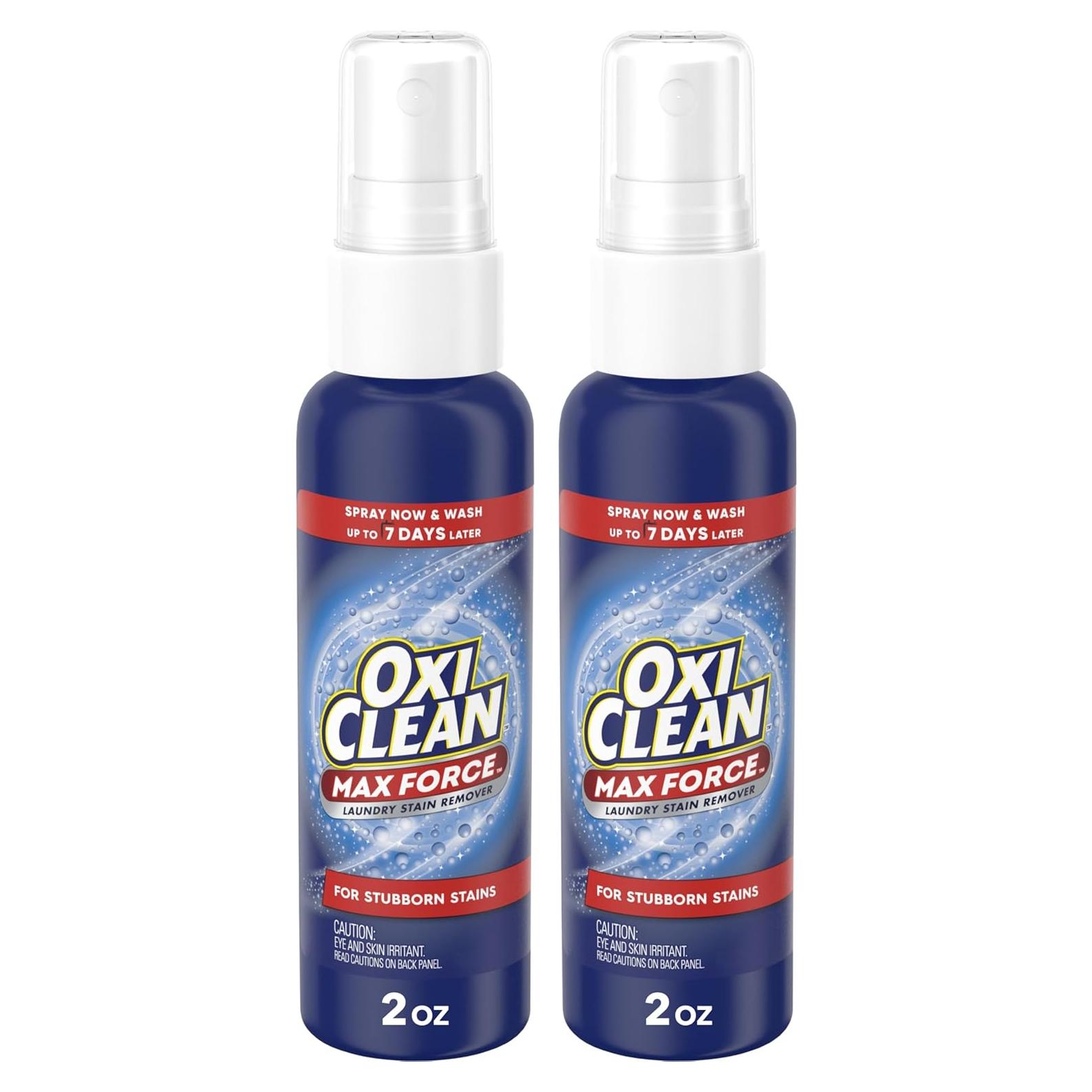OxiClean Max Force Spray Quitamanchas 2x59ml - Efectivo en Ropa
