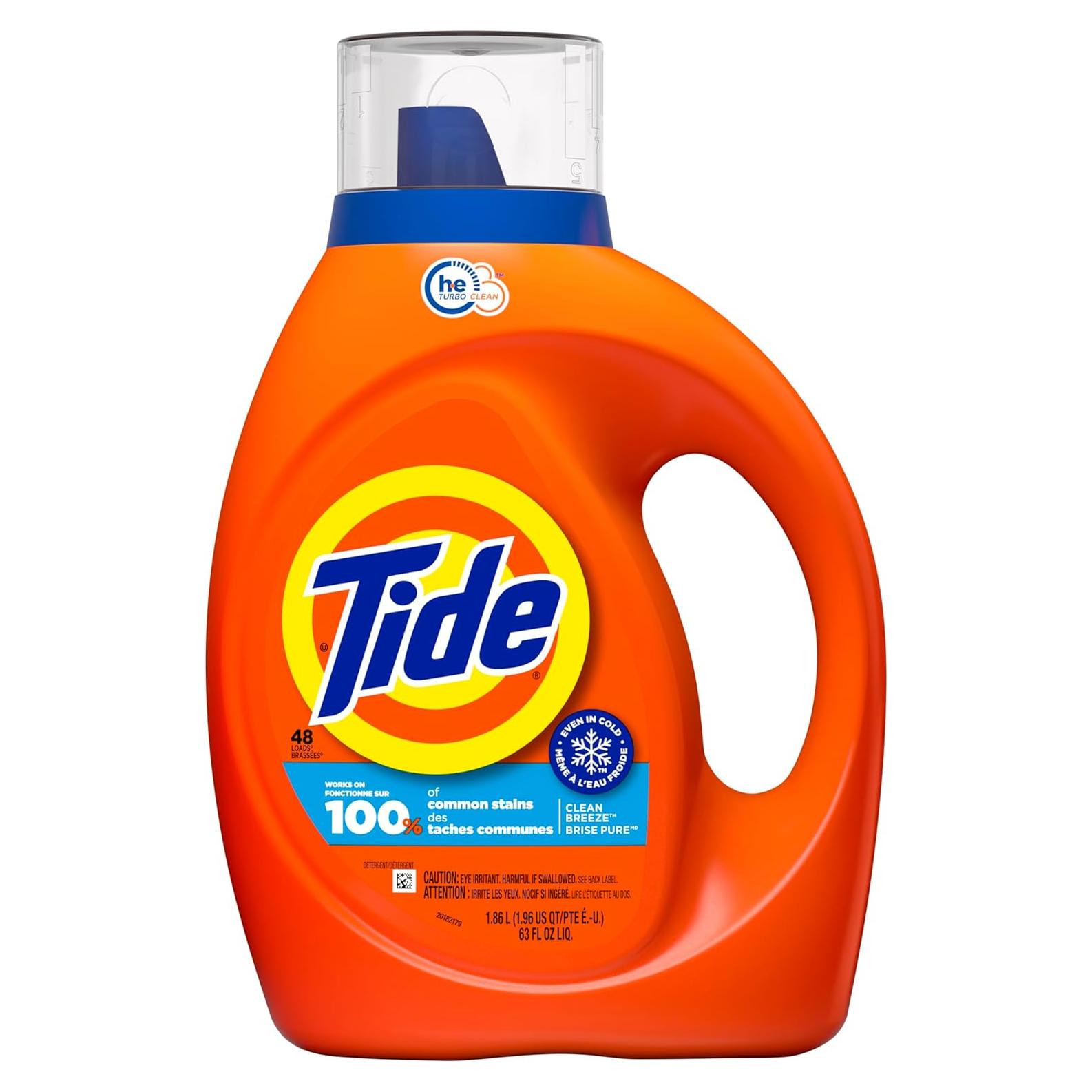 Detergente Líquido para Ropa Tide Brisa Limpia 1.86 L 48 Cargas