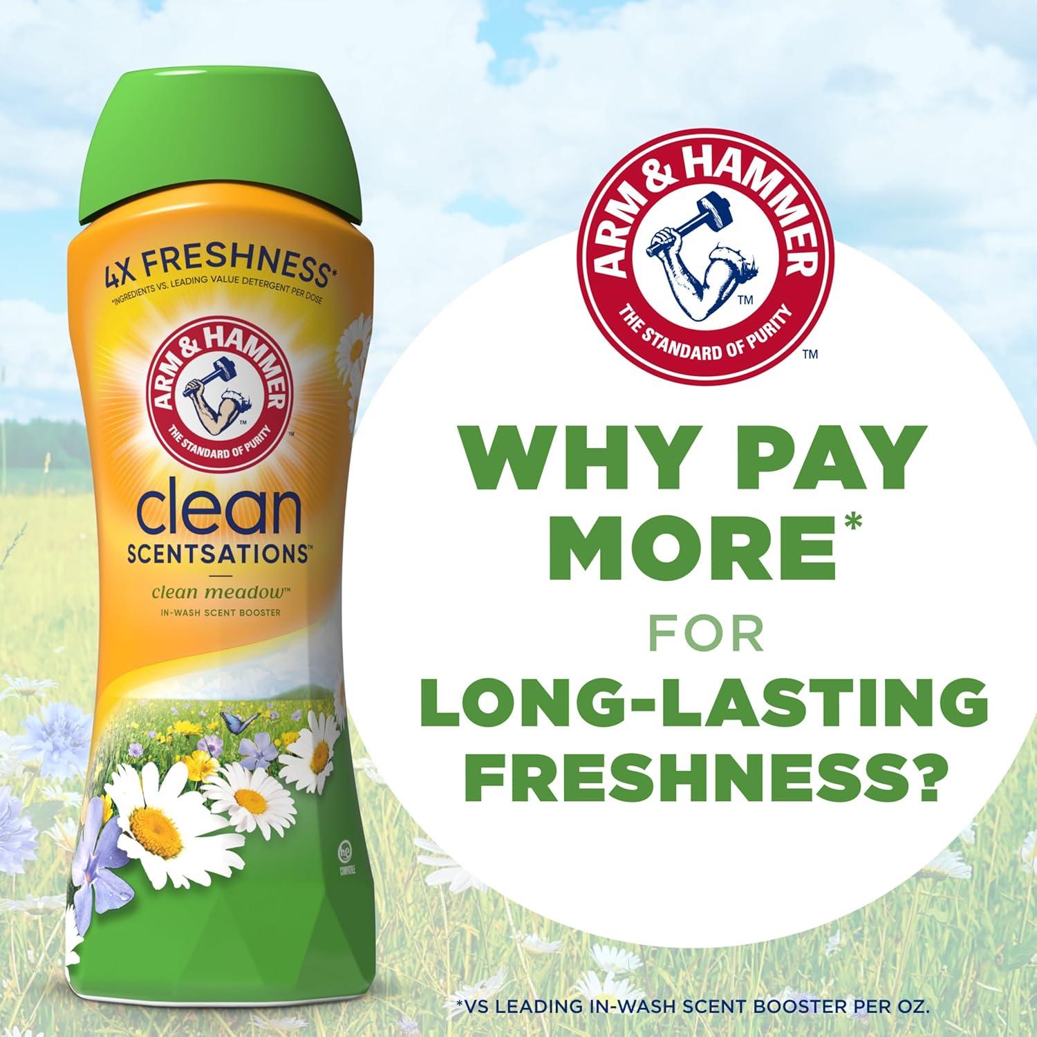 Aumentador de Fragancia en Lavado ARM & HAMMER 24 Oz Pradera Limpia