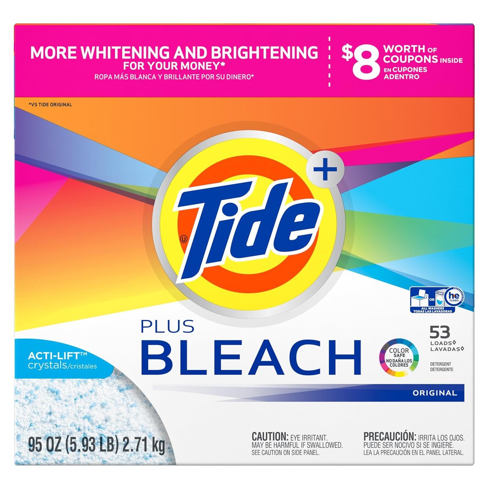 Detergente en Polvo Tide Original con Blanqueador 2.69 kg