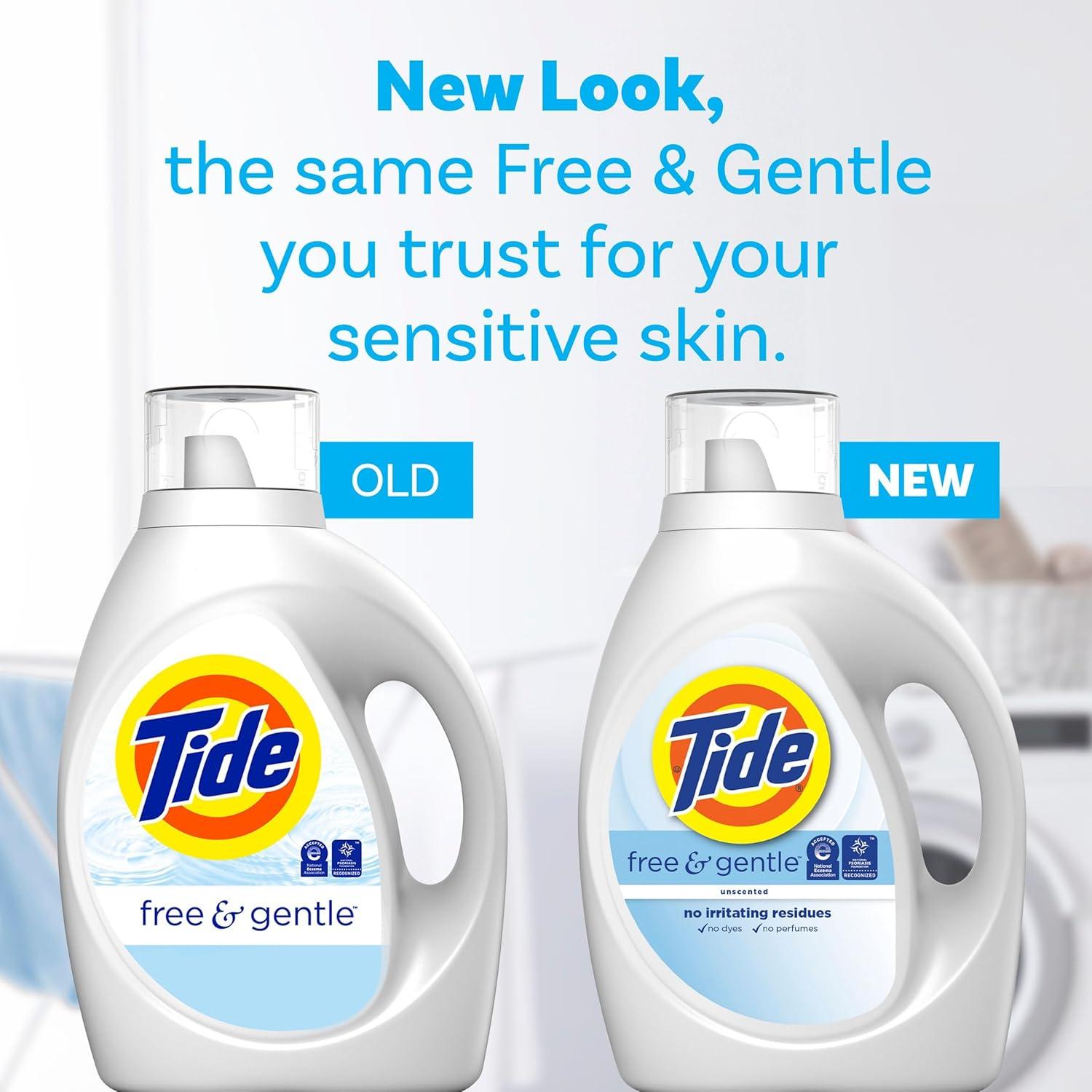 Detergente Líquido Tide Libre y Suave 2.49 L Hipoalergénico