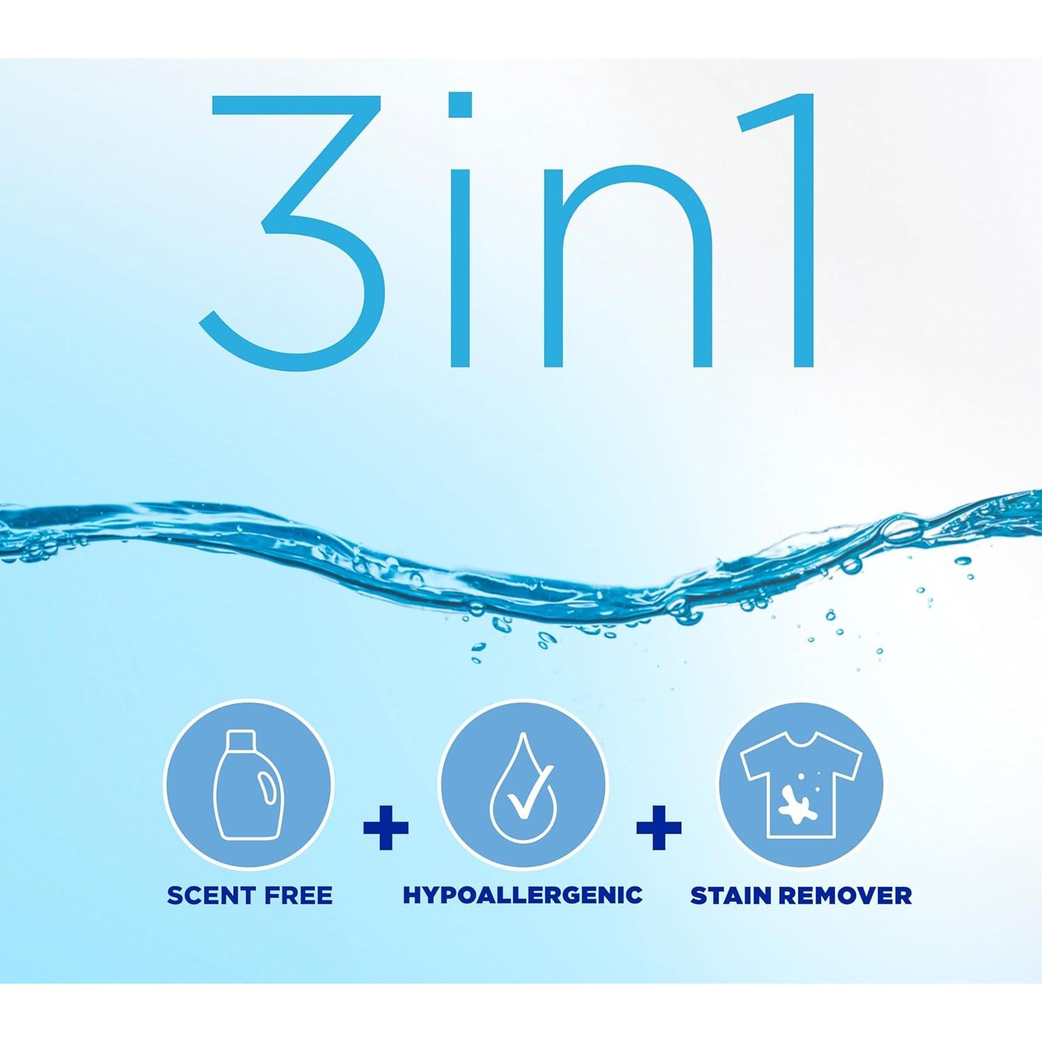 Detergente Líquido Tide Libre y Suave 2.49 L Hipoalergénico