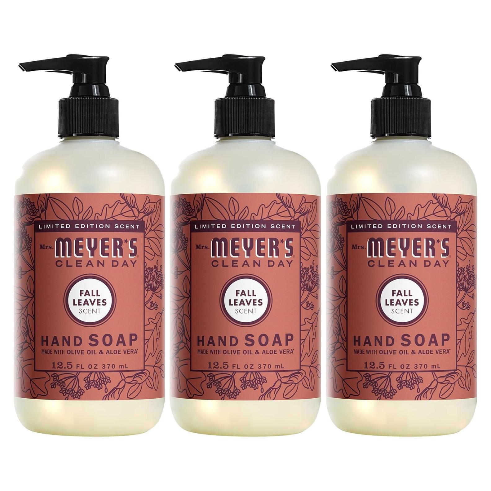 Jabón Líquido para Manos Sra. Meyer’s Clean Day 3x355ml Aroma Hojas de Otoño