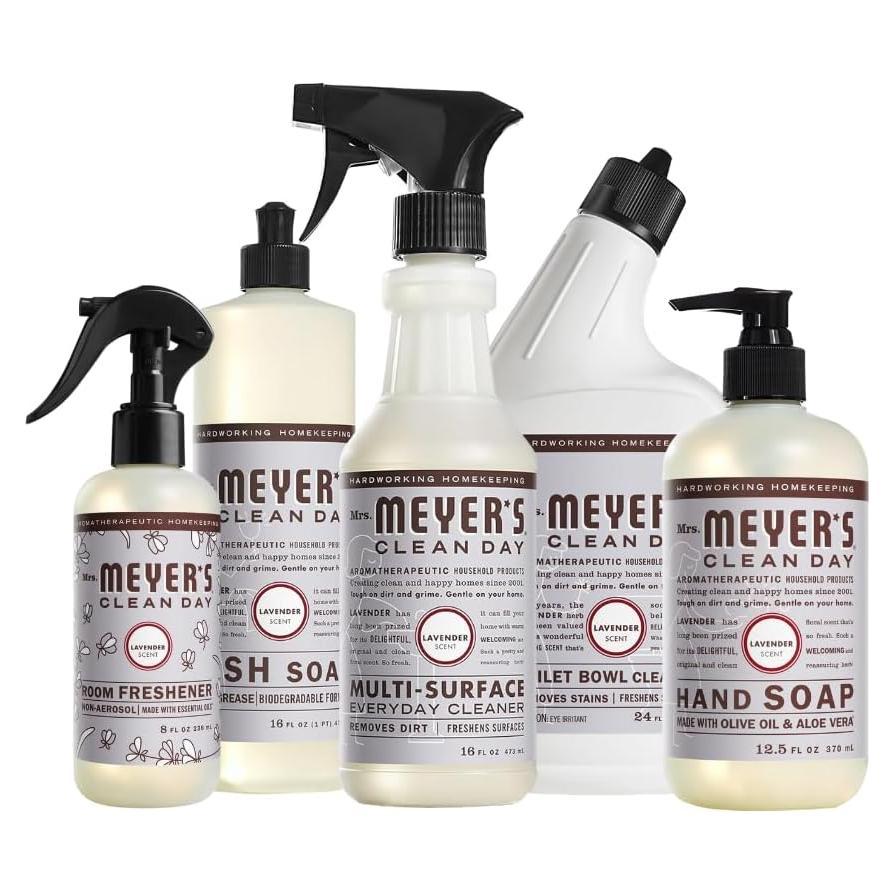 Kit de Limpieza Sra. Meyer's - 6 Productos Lavanda 76.5 Fl Oz