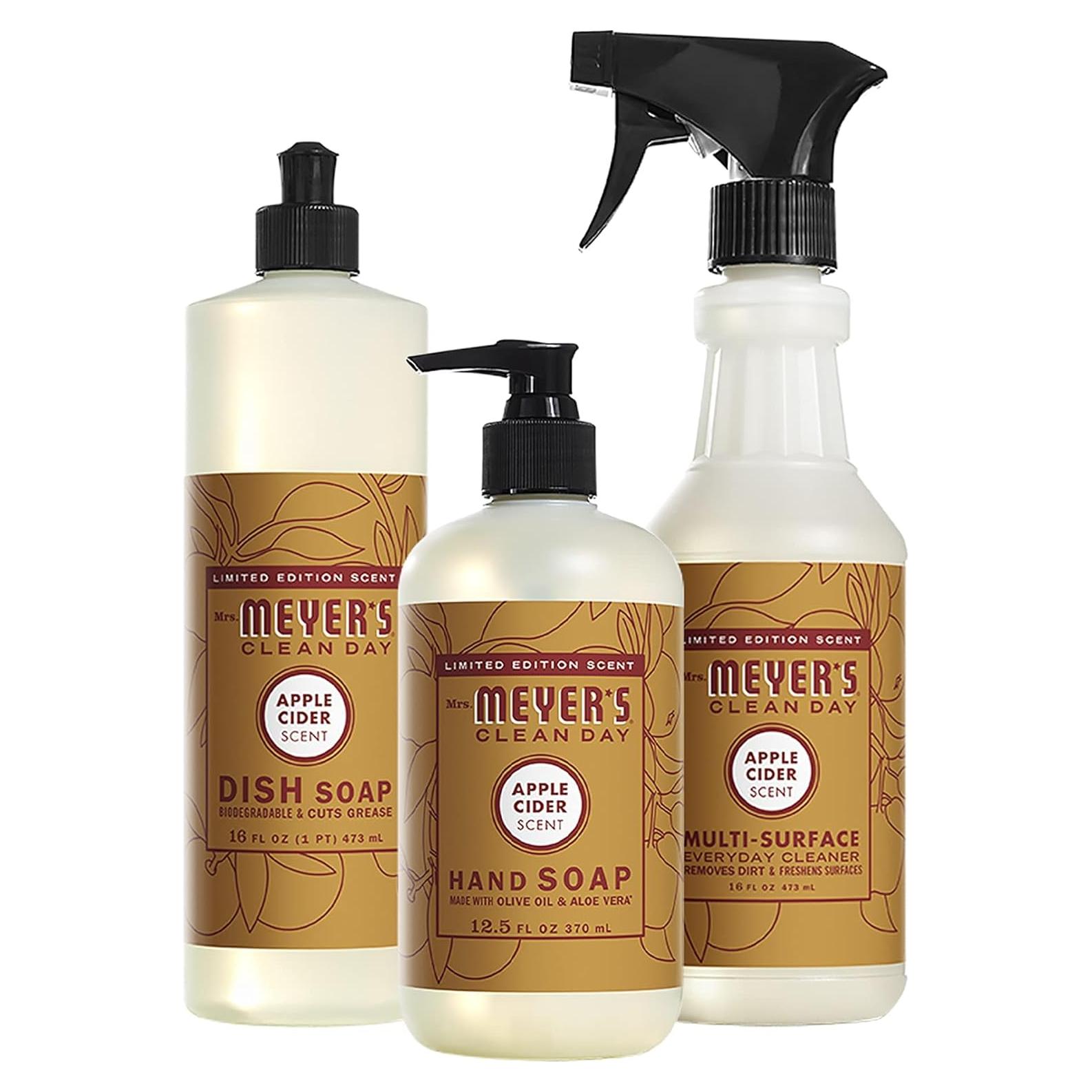 Juego de Cocina Mrs. Meyer's Manzana - 3 Productos de Limpieza