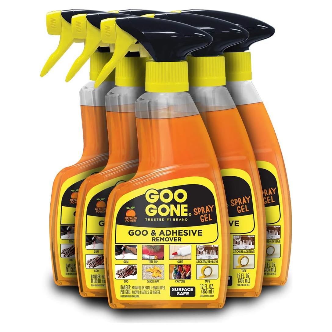 Goo Gone Gel en Spray 340 g - Removedor de Adhesivos Pack 6