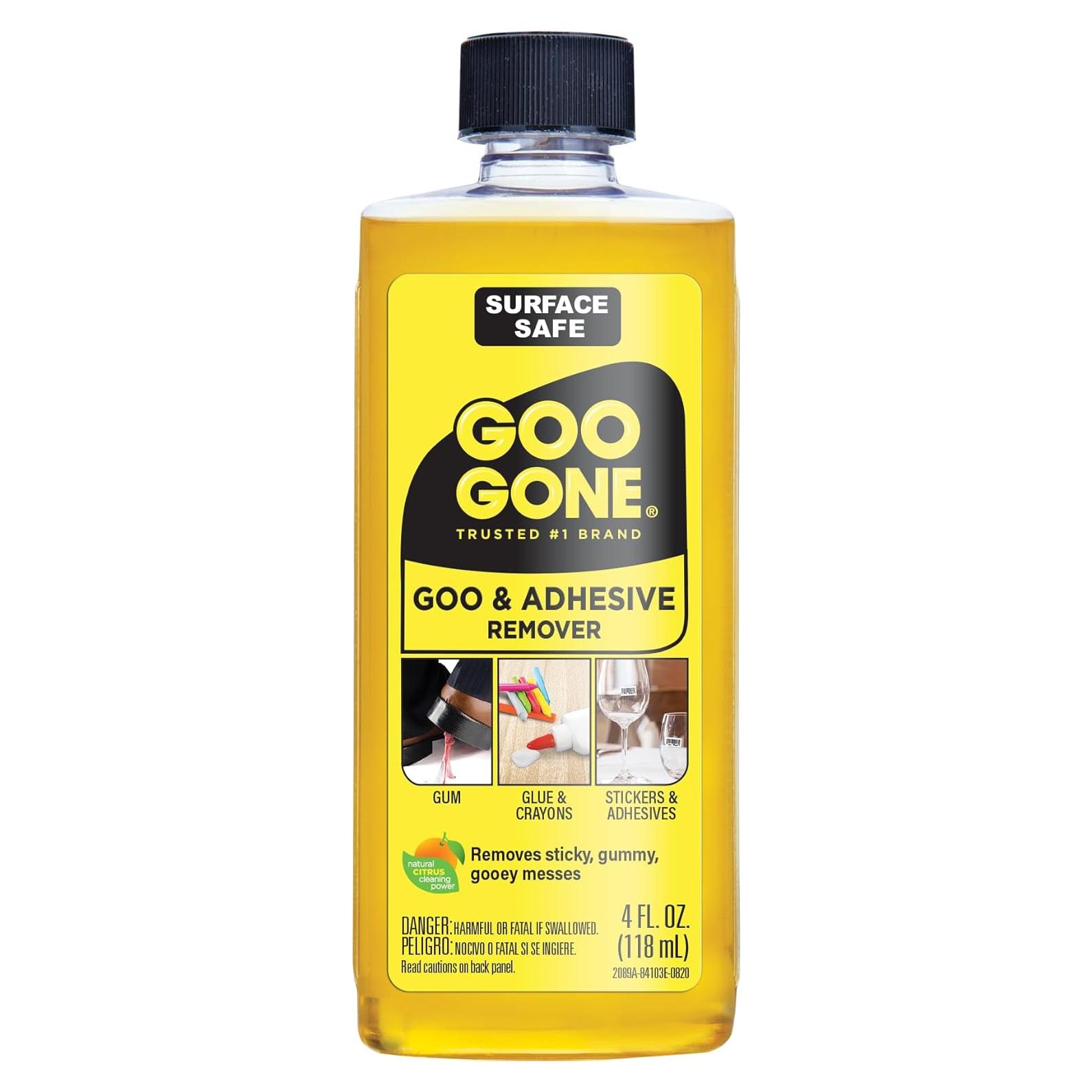 Goo Gone Removedor de Adhesivo Original 113.4 ml - Seguro para Superficies
