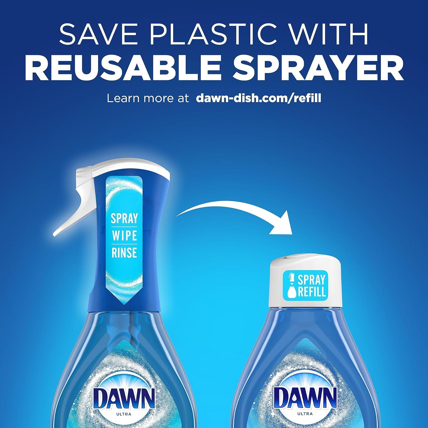 Dawn Powerwash Spray para Platos 1 Spray + 3 Recargas Fresco