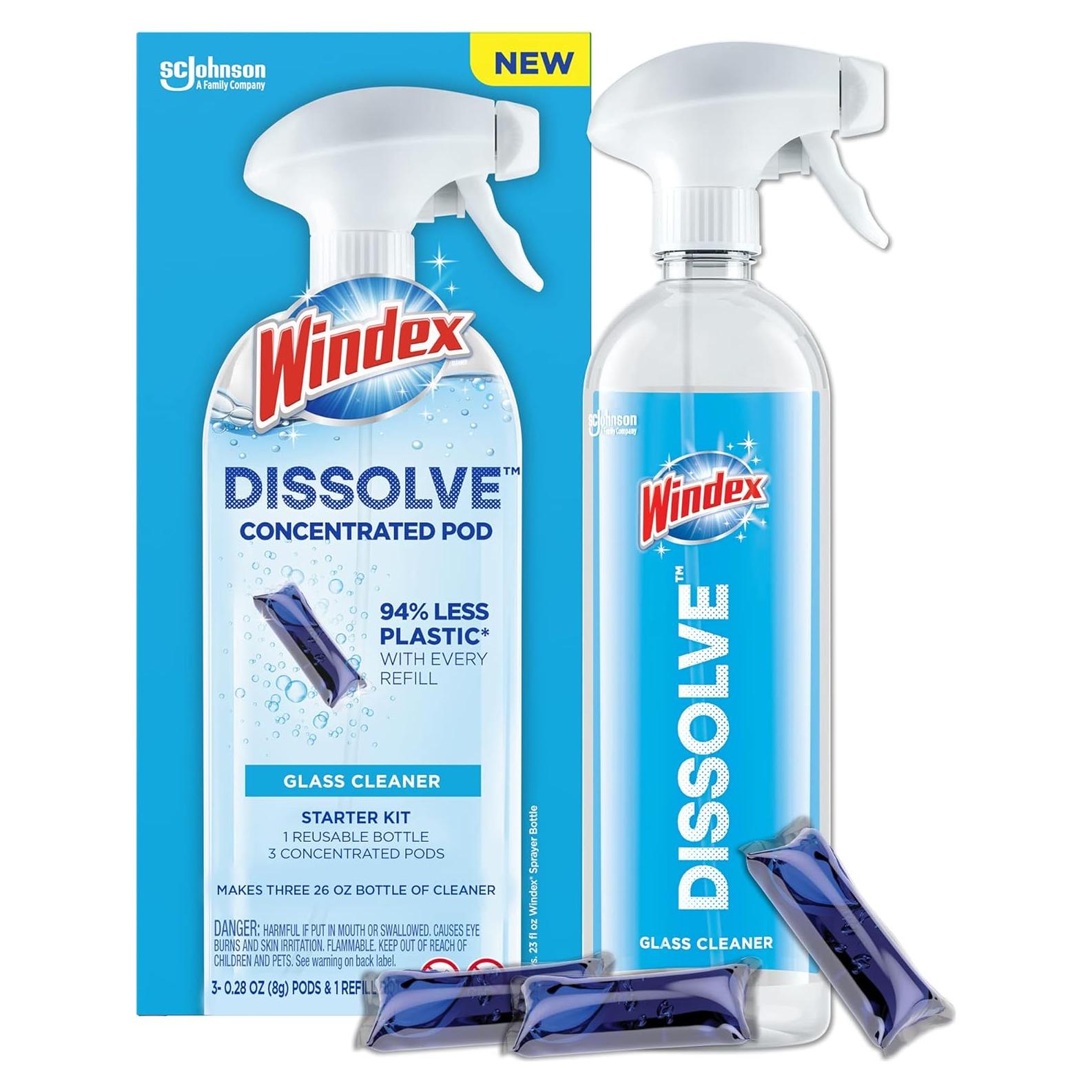 Limpiador de Vidrios Windex Dissolve Pods 768 ml - Kit Inicio