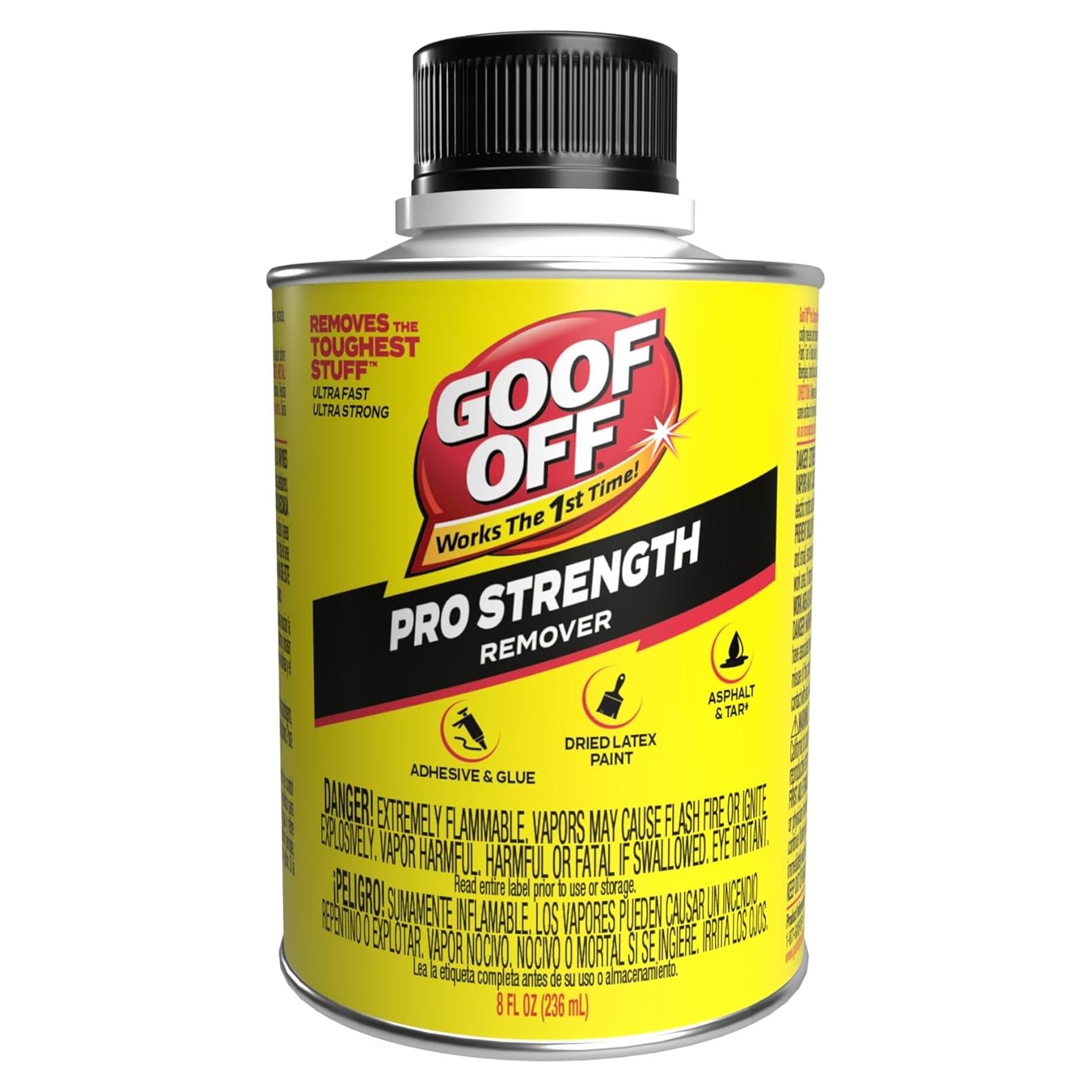 Quitamanchas Goof Off Pro Strength 226.8 g - Elimina Adhesivos