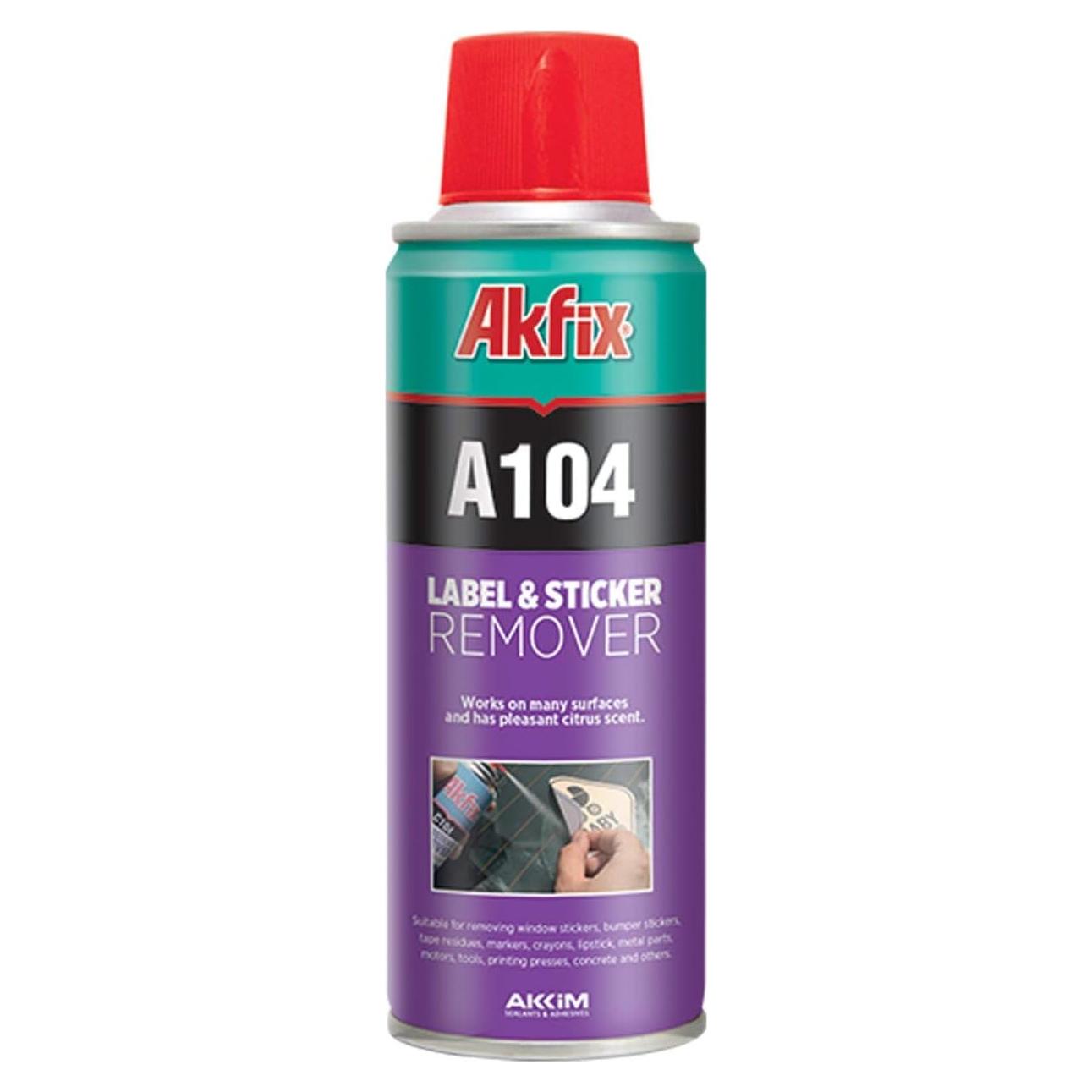 Akfix A104 Removedor de Etiquetas en Spray 190.5 g - Limpieza Efectiva