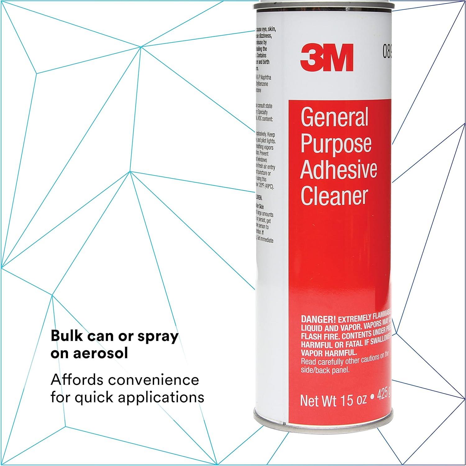 Limpiador de Adhesivo 3M 443.6 ml - Suave con Pintura y Tela