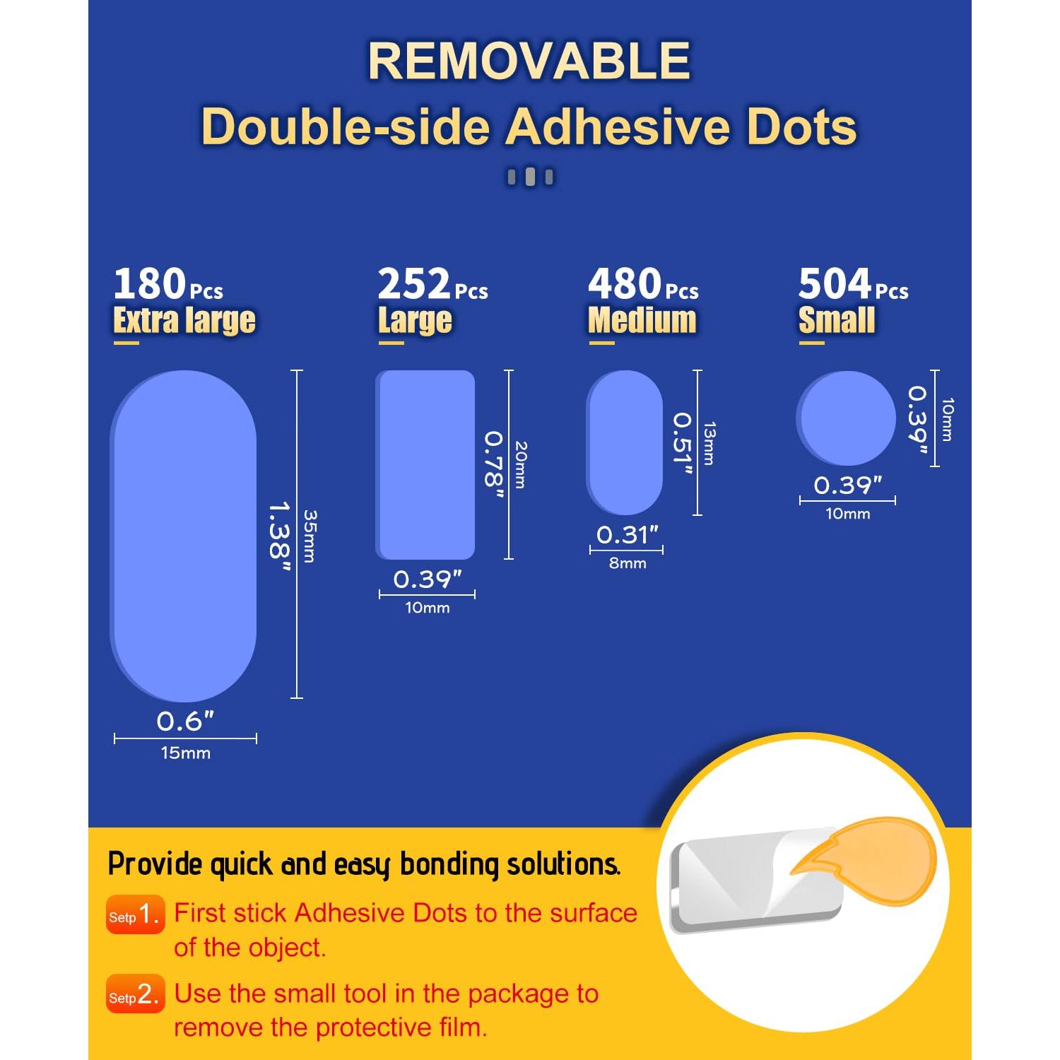 Masilla de Montaje Grande PHIXBEAR 252 Pcs Sin Residuo