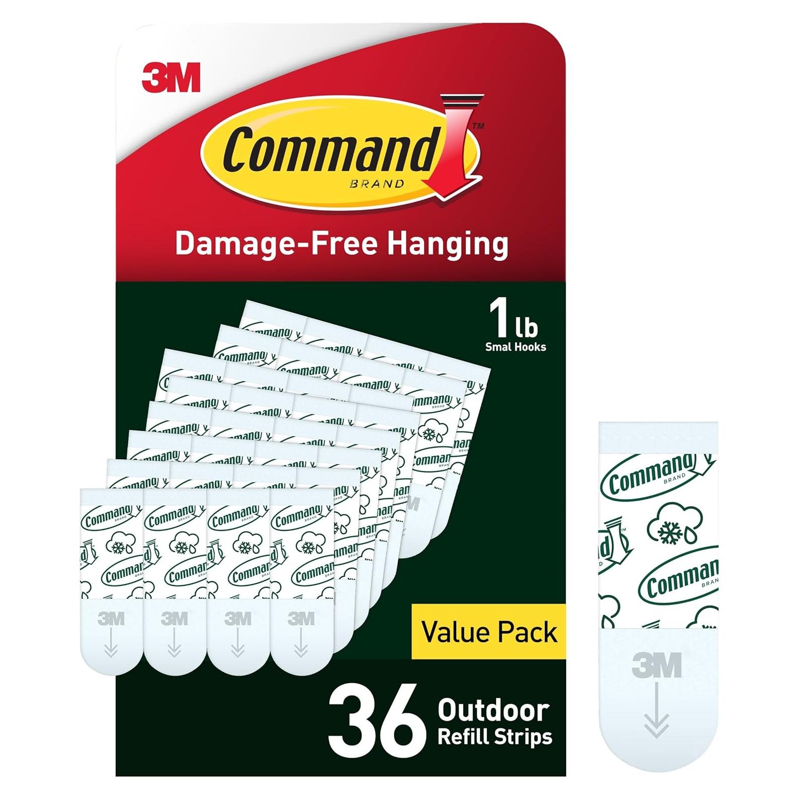 Tiras de Reemplazo Command para Exteriores - 36 Unidades