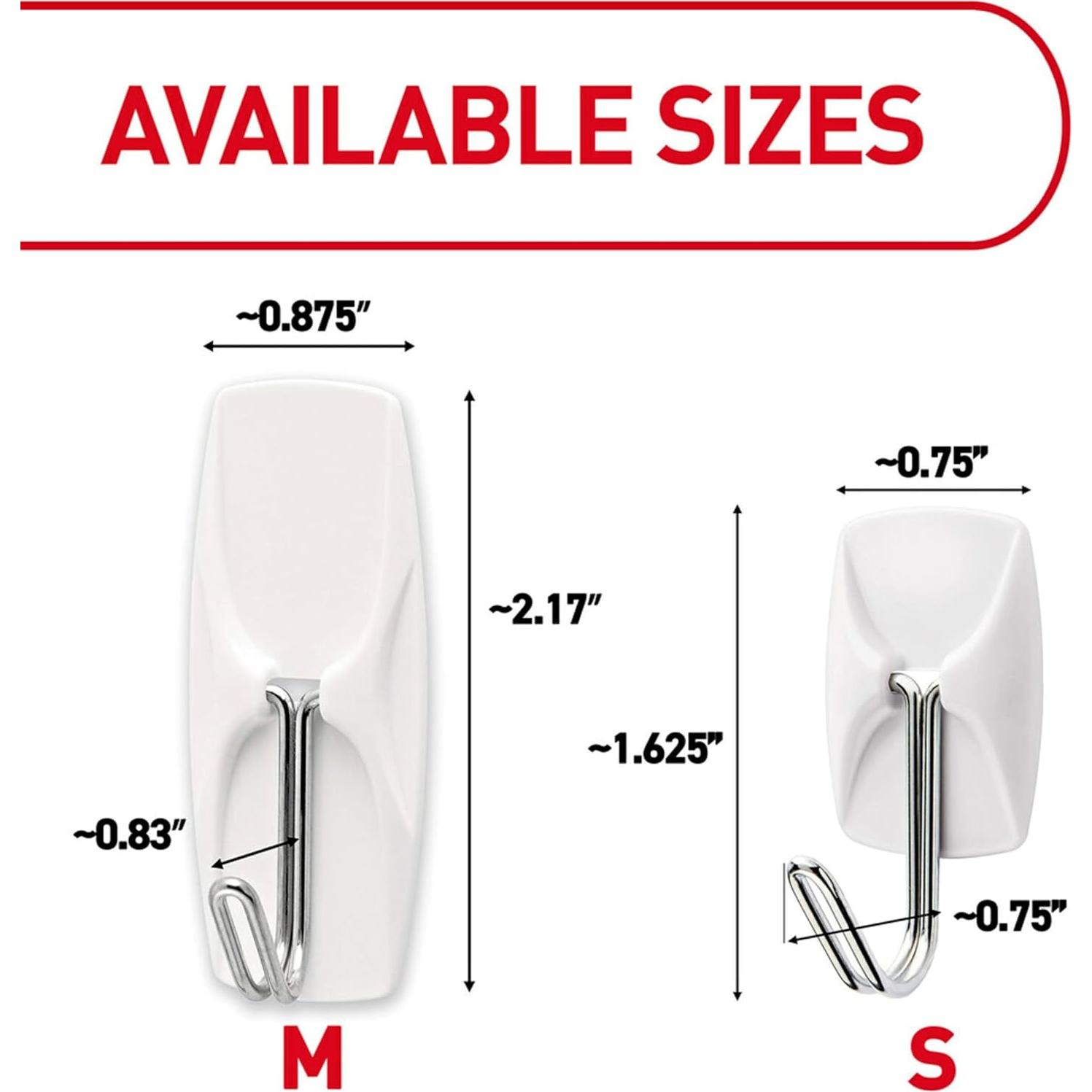 Ganchos de Palanca Command 32 Unidades Adhesivos Blancos