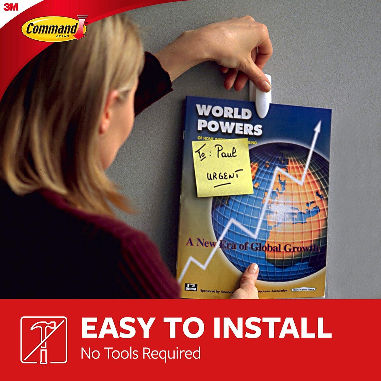 Clip de Primavera Command GE Lighting - 1 Clip y 2 Tiras Medianas