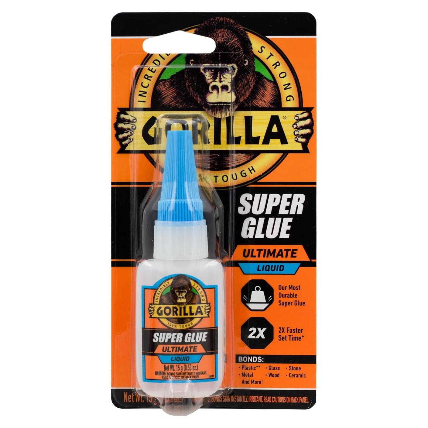 Pegamento Gorilla Super Glue Ultimate 15g - Cianoacrilato Rápido