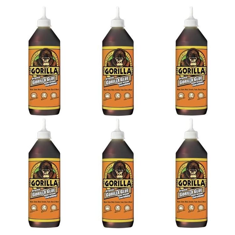 Pegamento de Poliuretano Impermeable Gorilla 1064ml - Paquete de 6