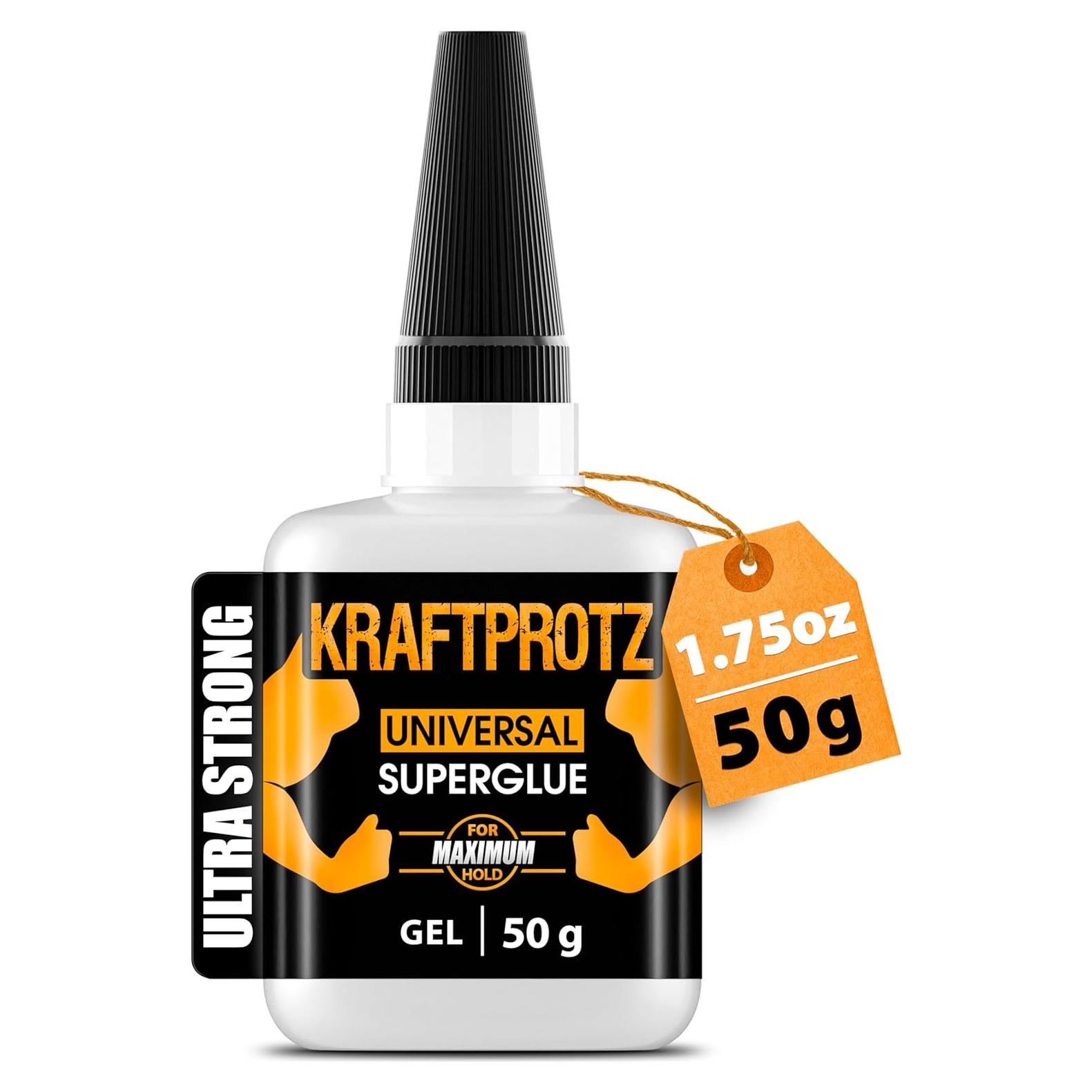 Super Glue Gel KRAFTPROTZ 49.6g Adhesivo Extra Fuerte