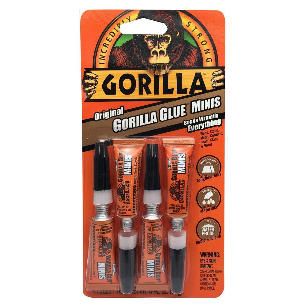 Pegamento Gorilla Four 3g Original Glue Mini Tubes 6-Pack