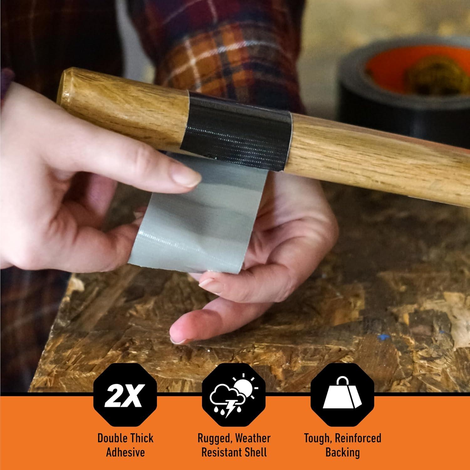 Cinta Gorilla Duct 4.78 cm x 9.14 m Paquete de 2 Resistente