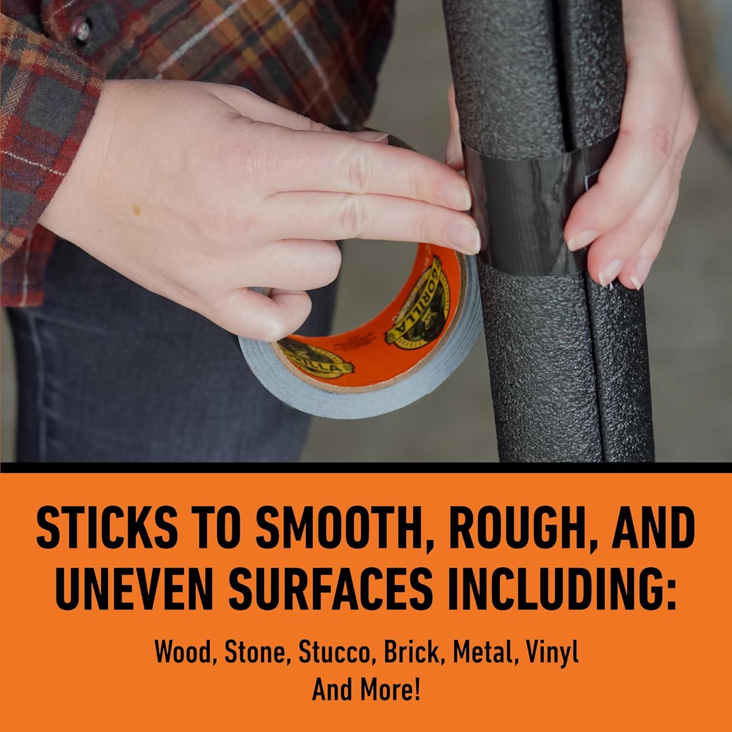 Cinta Gorilla Duct 4.78 cm x 9.14 m Paquete de 2 Resistente