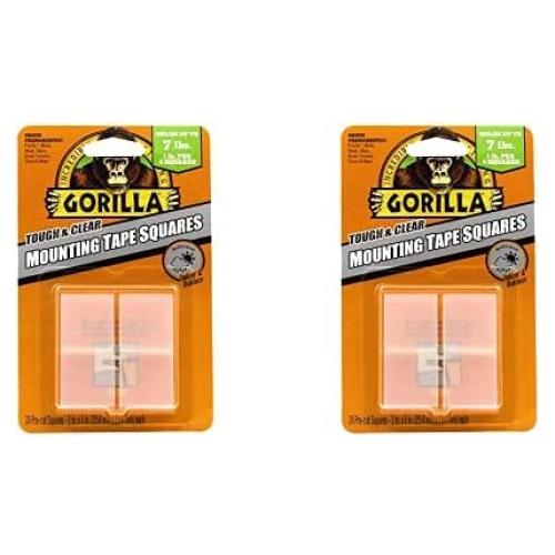 Cinta Doble Cara Gorilla Transparente 2.54 cm - Paquete de 2