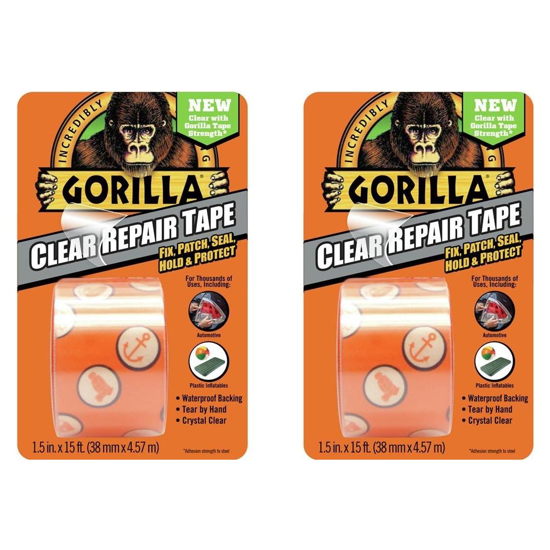 Cinta adhesiva transparente Gorilla 2pk 4.78cm x 4.57m